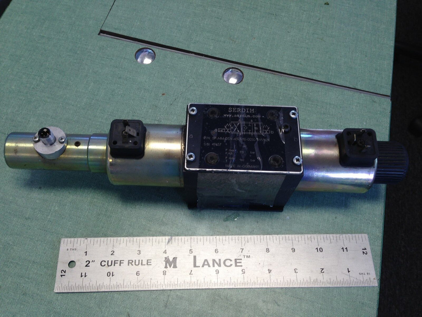 New Serdim Sp-Mm-Dsv-43-1-10-0050-Ynvn24 Hydraulic Solenoid Valve,12Vdc,2.4A,Ta