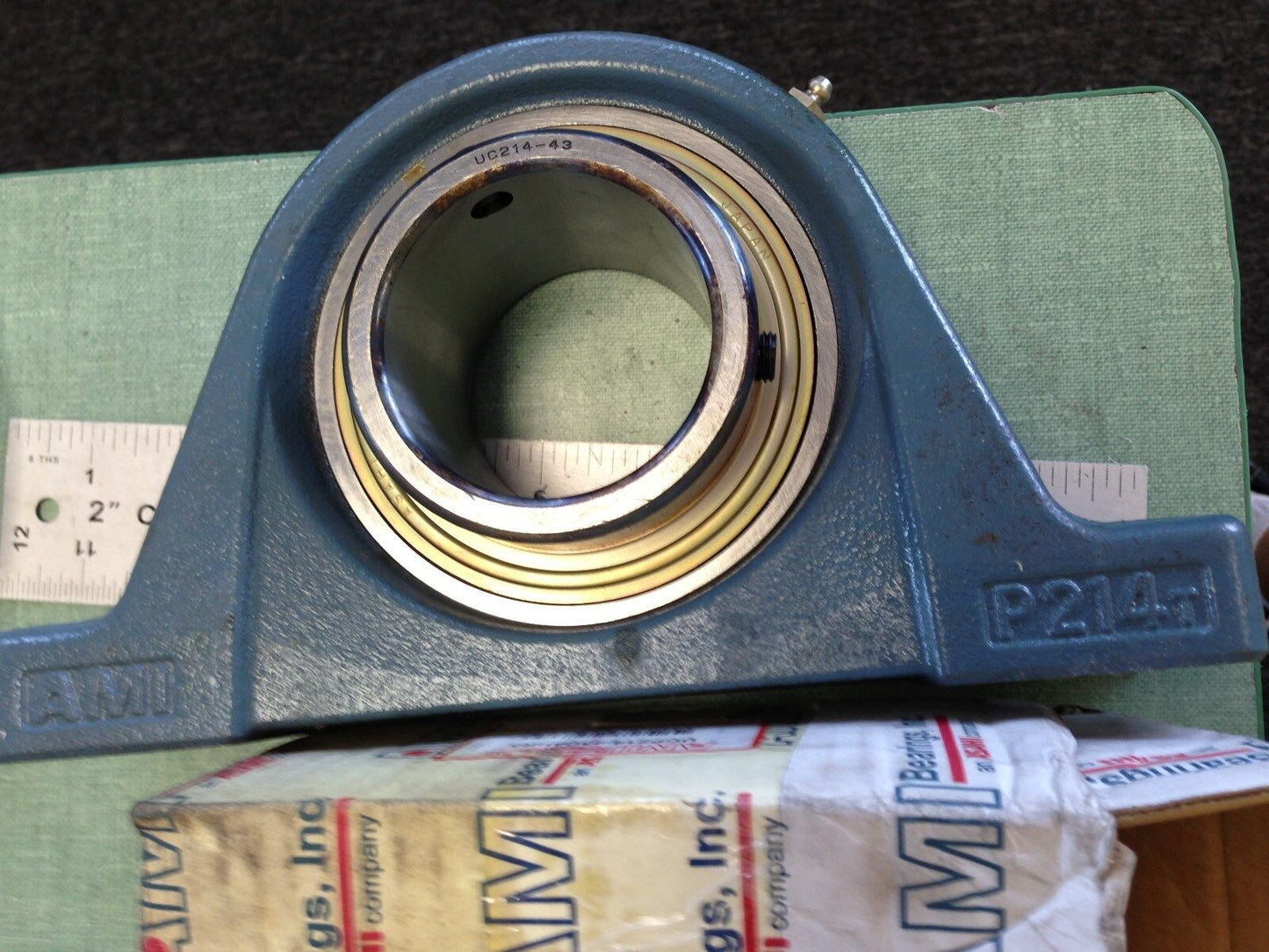 Ami Bearings Ucp214-43C4hr5,Uc214-43 Block Bearing,2-11/16" Bore P214t,P214,To