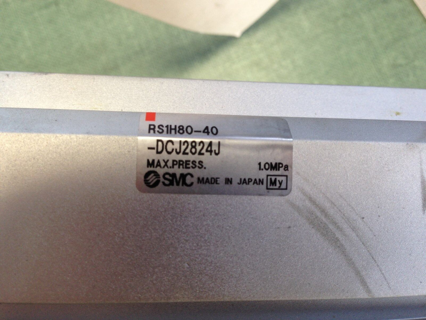 New 1/4 Npt Smc Rs1h80-40-Dcj2824j Pneumatic Cylinder/ Actuator,Ax