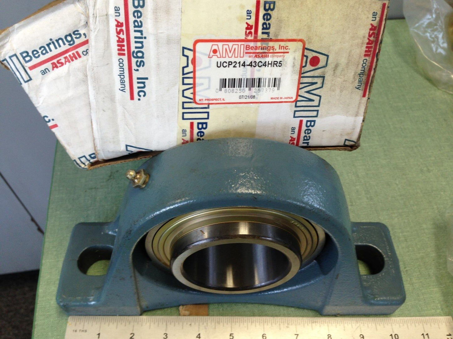 Ami Bearings Ucp214-43C4hr5,Uc214-43 Block Bearing,2-11/16" Bore P214t,P214,To