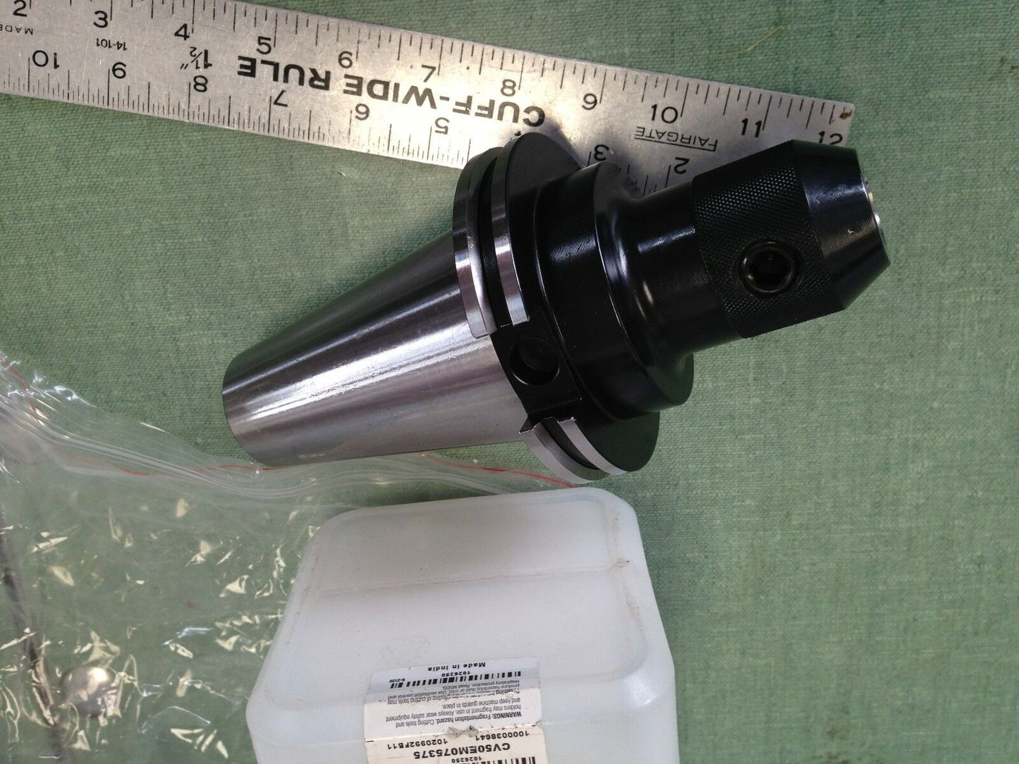 Erickson Cv50em075375 Cat-50 Milling Tool Holder, Bore: 19Mm, Gage: 4" ,Tc