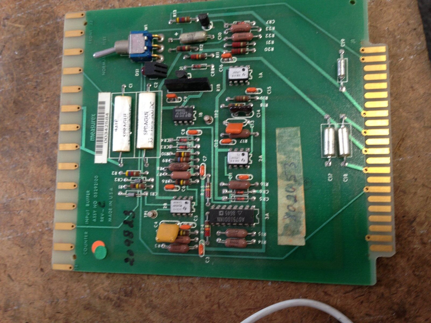 Measurex Pcb Module Counter Input Buffer Assy No 05292100 Rev C