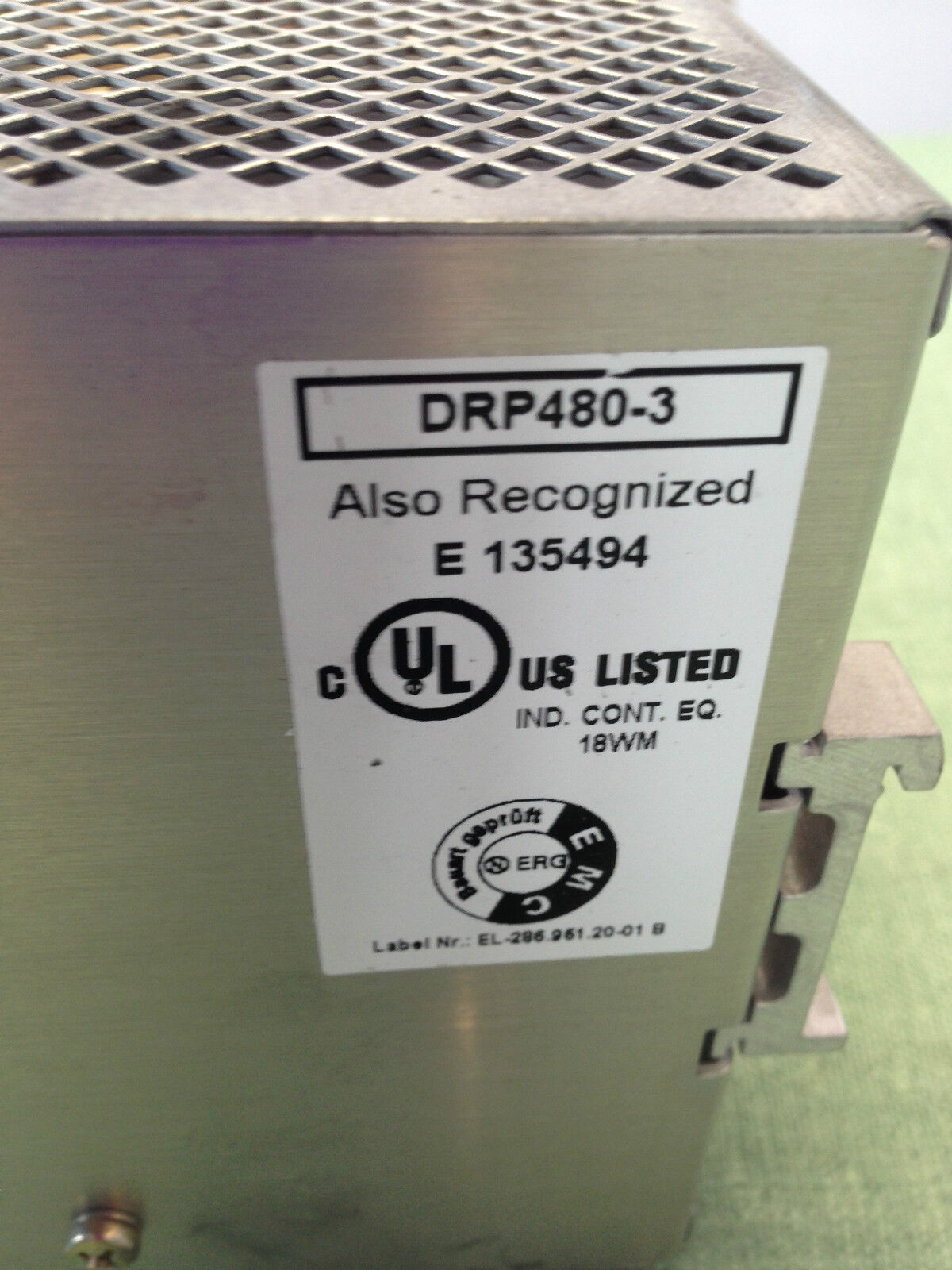 Coutant Lambda Drp-480-3 Power Supplies,3 Phase,400 Vac,24 Vdc,Drp480-3,To