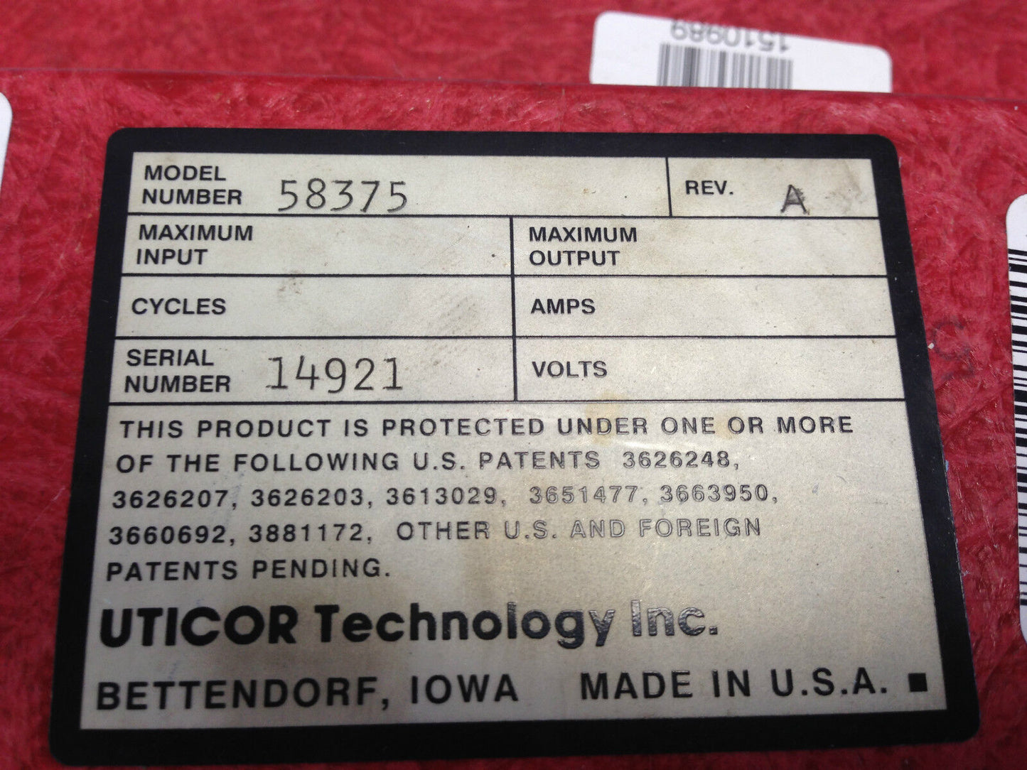 Uticor Technology 58375 Scr Rectifier,Value Pah9cdrwnt480a,10223,Ew