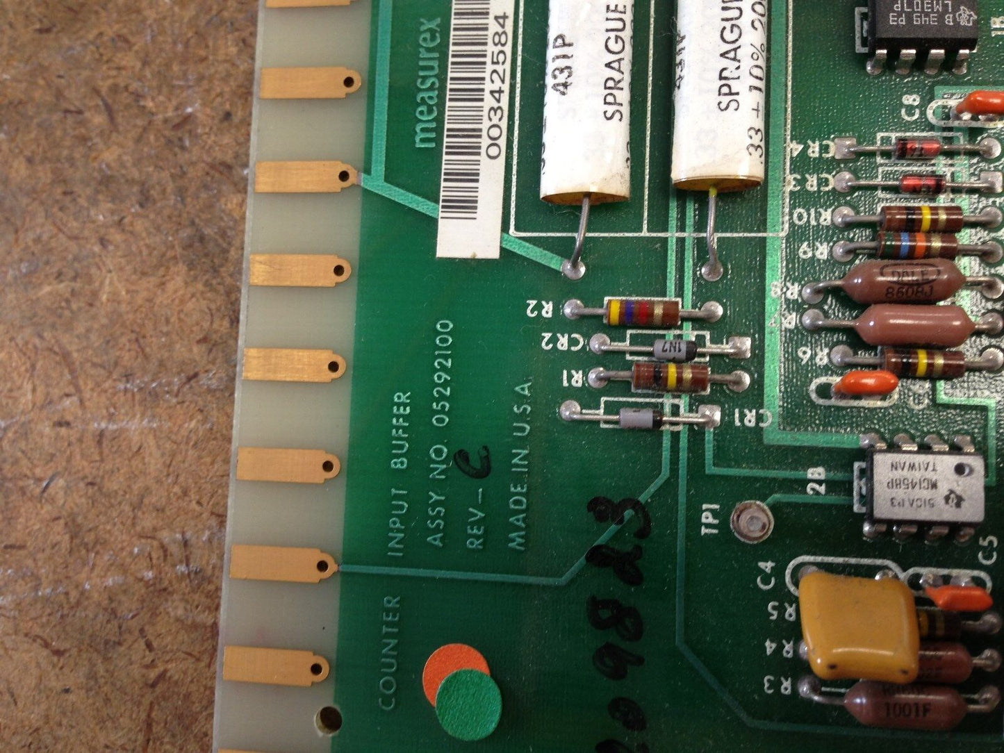 Measurex Pcb Module Counter Input Buffer Assy No 05292100 Rev C