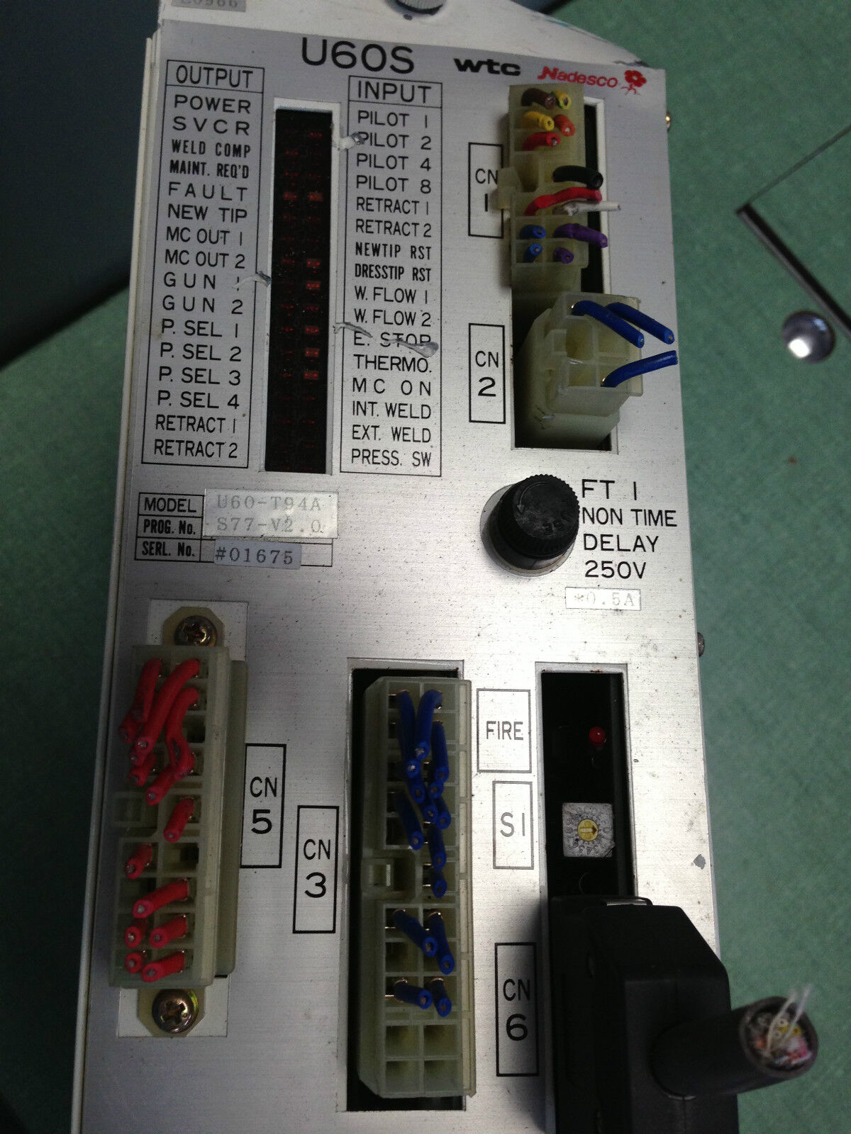 Nadex Nadesco U60-T94a,U60s Welding Controller 250V Wtc A3-1275 U6os Pc-805A,To
