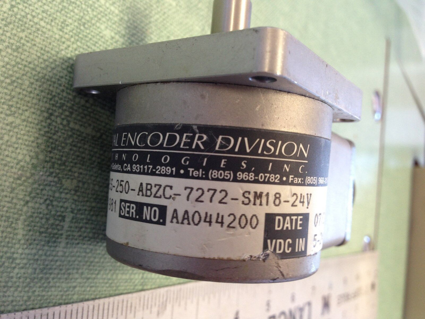 Bei Industrial Xh20db-37-Ss-250-Abzc-7272-Sm18-24V,924-01039-1981 Encoder,Sl
