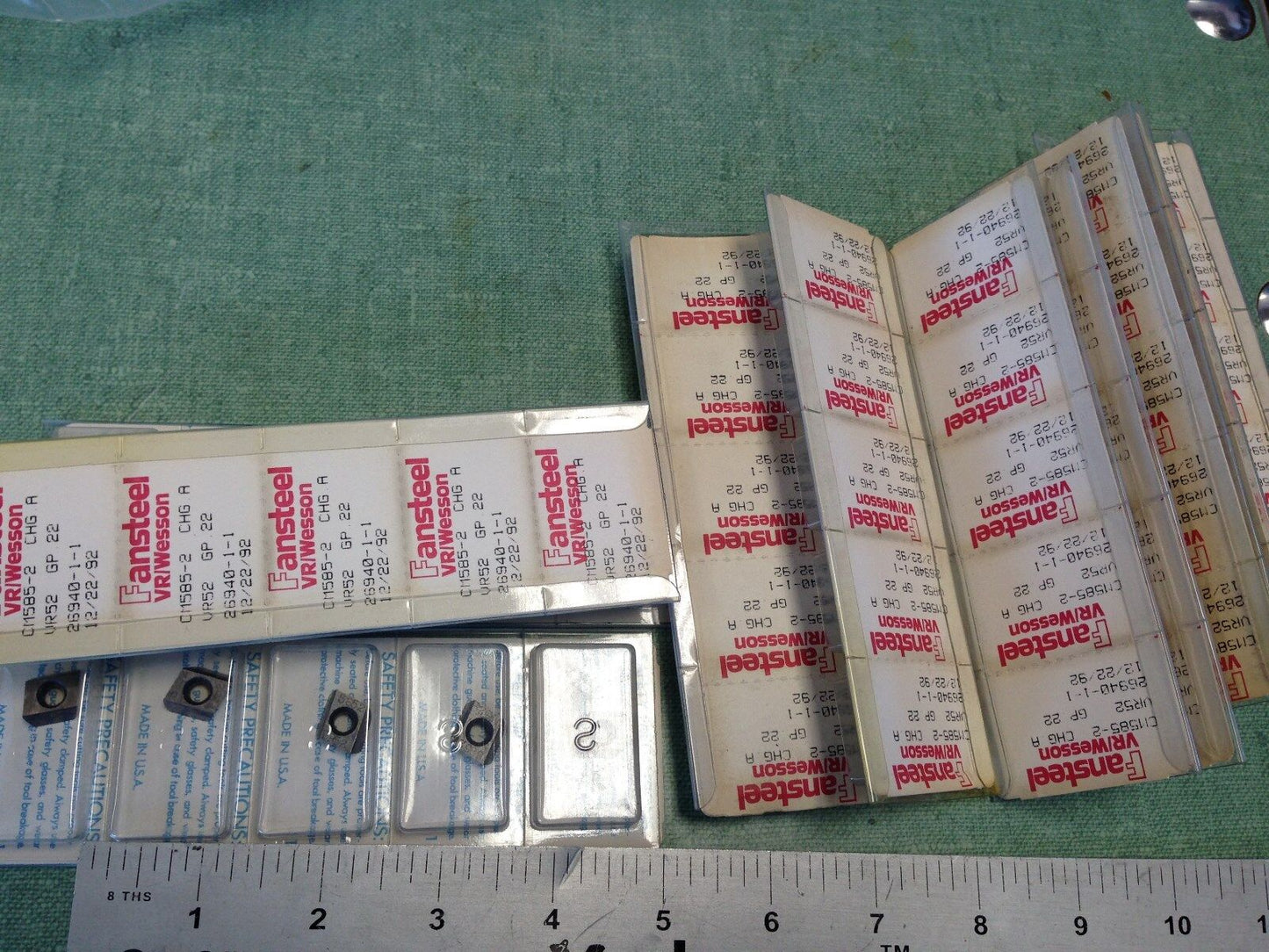 Lot 50 Fansteel Vr/Wesson Cm585-2 Chg A ,Vr52,Gp-22,26940-1-1 Carbide Inserts,Es