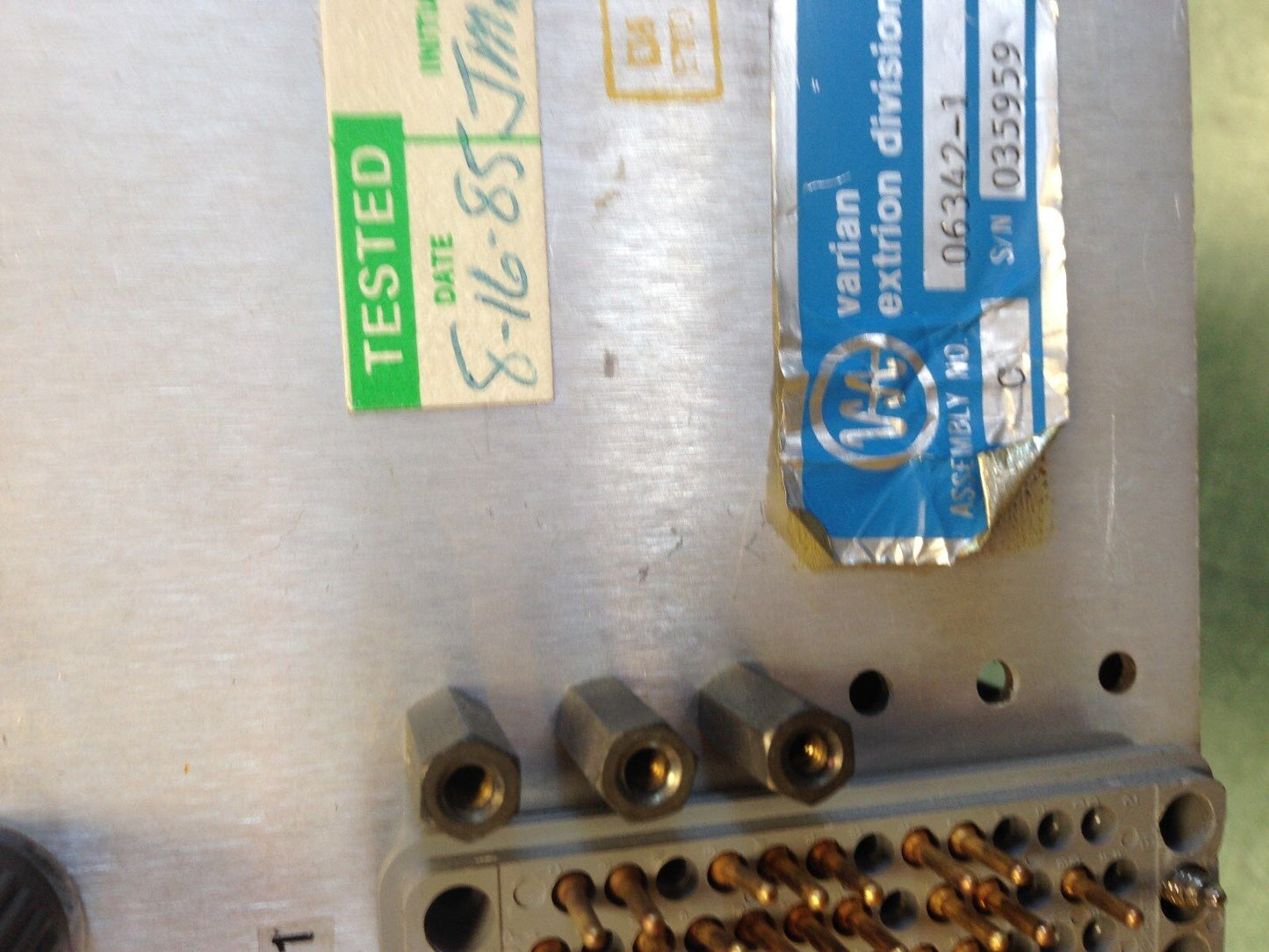Ion Source Varian Extrion 06342-1 Control, For Ion Source Vacuum System,Dd