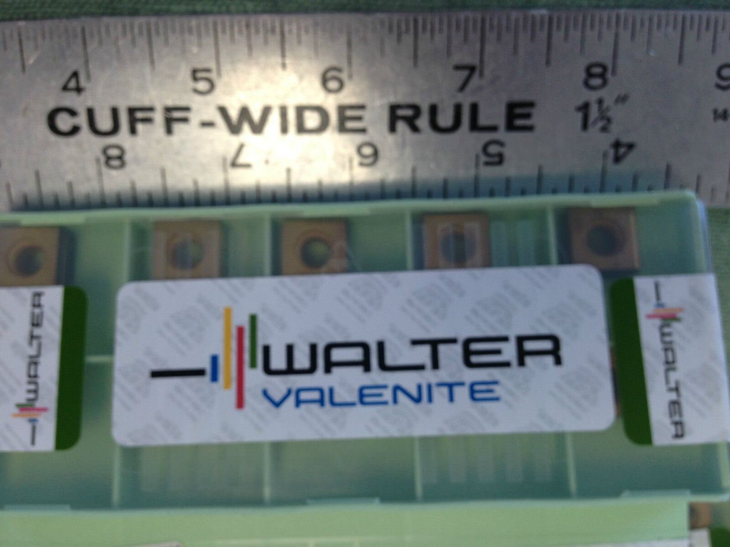 Lot 100 Walter Valenite P4500-100724 Tin-Coated Carbide Inserts, Grade: Wak25,Te