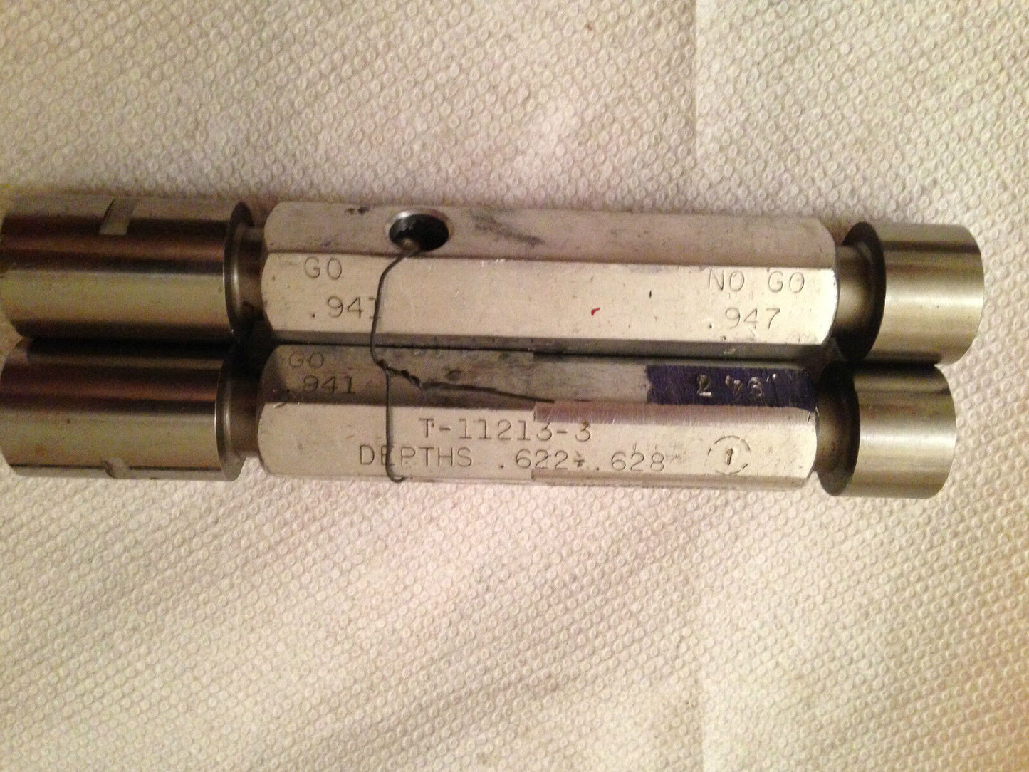 Lot 2 The Pipe Machinery 941,947 Inspection Gage Go No Go Plug Gage .941 .947,Ag