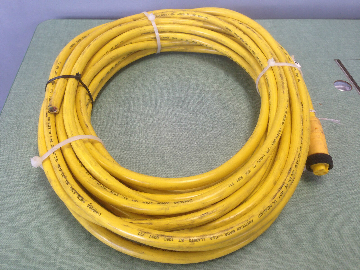 Lumberg 40-639/50Ft Robotic,Machine Cable Assembly Cordset,909639 E7924 16/4,Ex