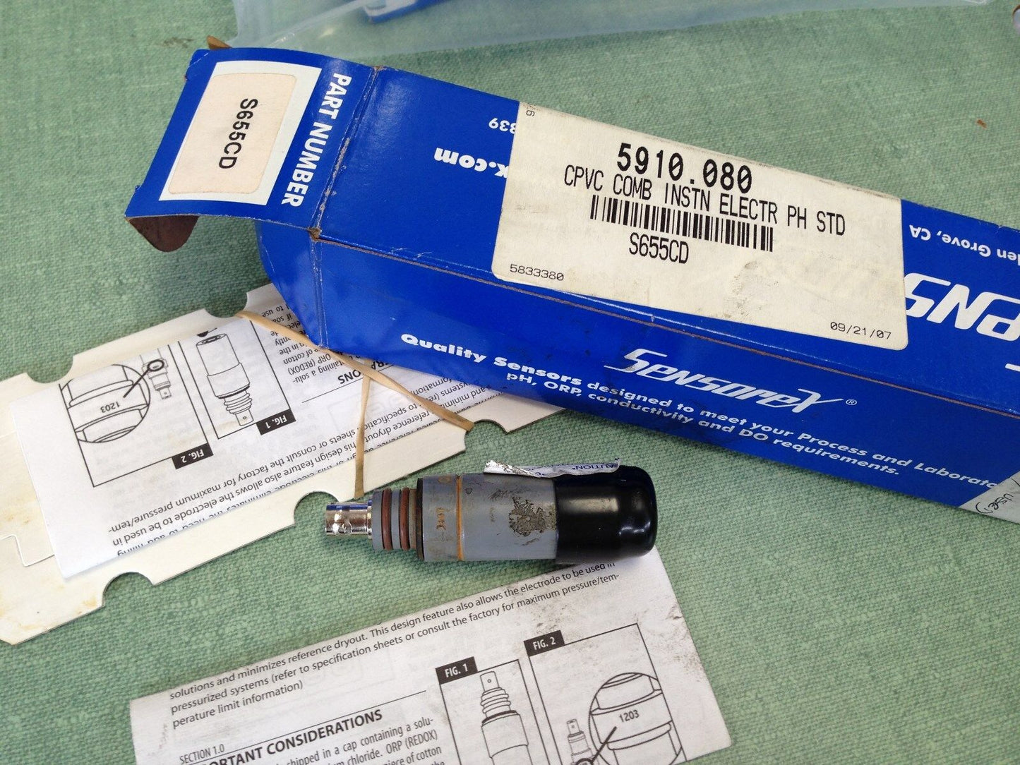 Sensorex S655cd Flat Surface Ph/ Orp Sensors, Electrodes,Tl