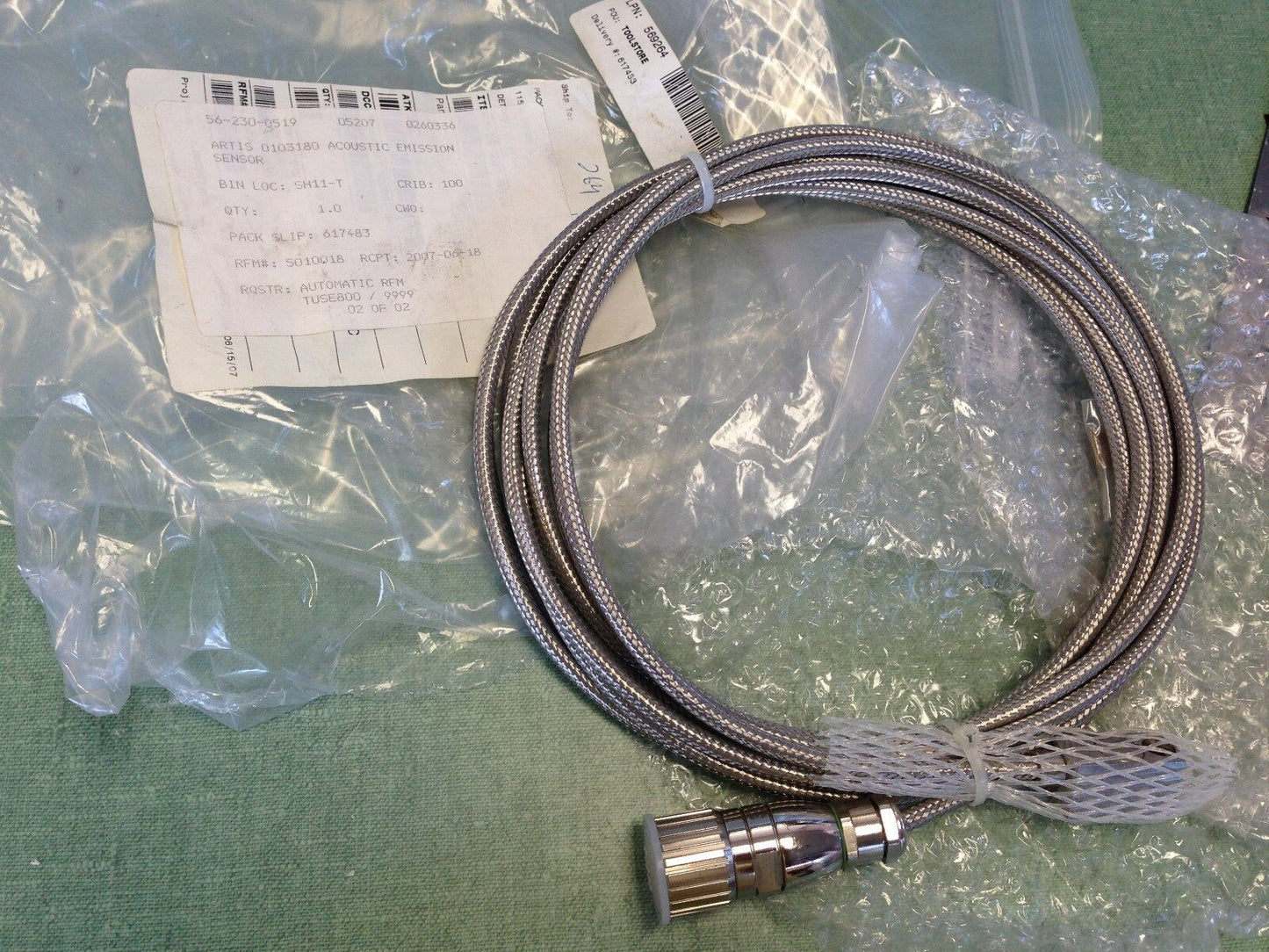 New Artis Ae-C 0103180 Acoustic Emission Sensor, 5-Meter Cable Length,Aec,Ay