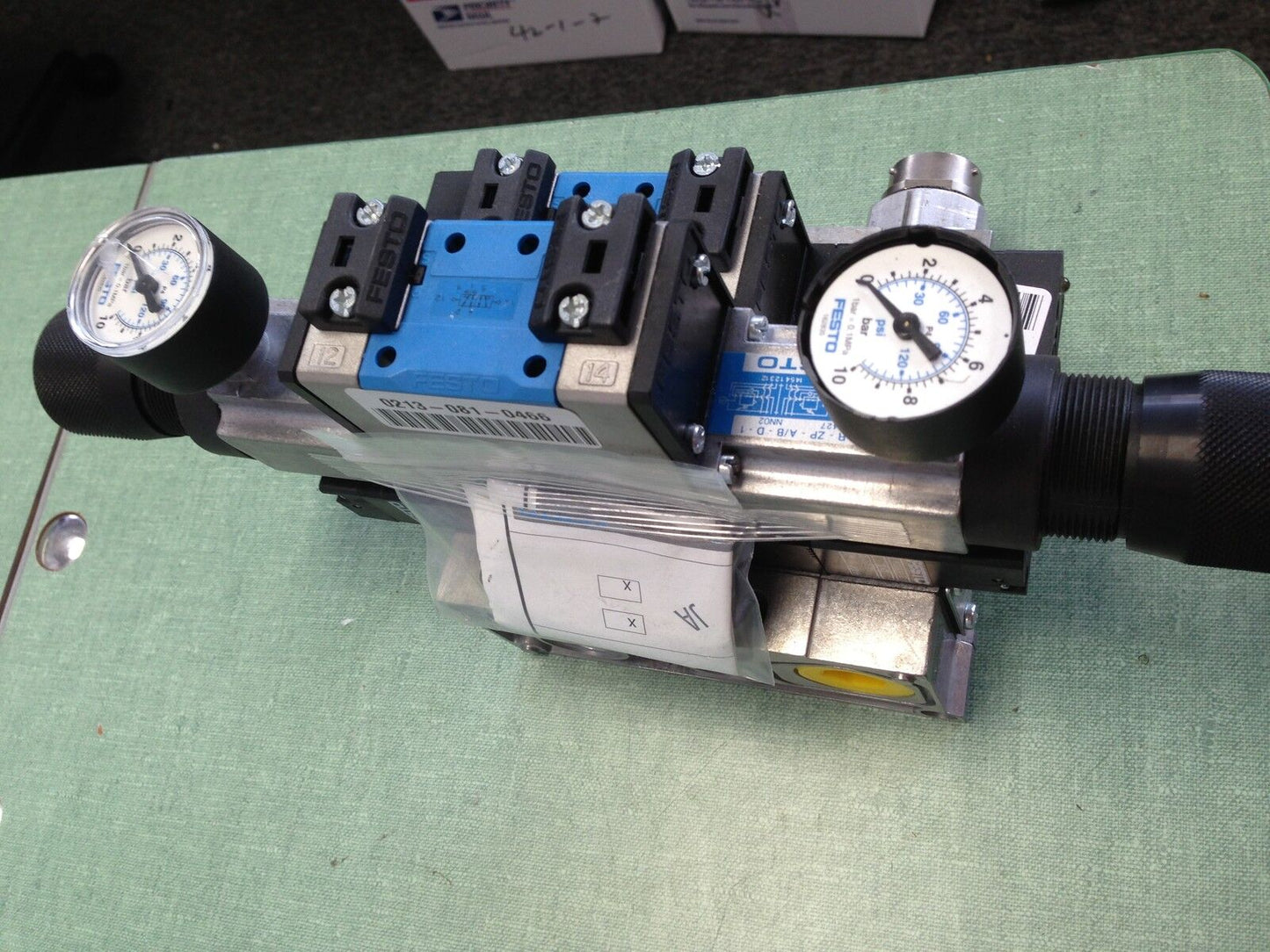 Festo Valve Assembly Vimp-04-D-1,Muh-Zp-D-1-24G,Lr-Zp-A/B-D-1,J-5/2-D-1C,Gage,Ev