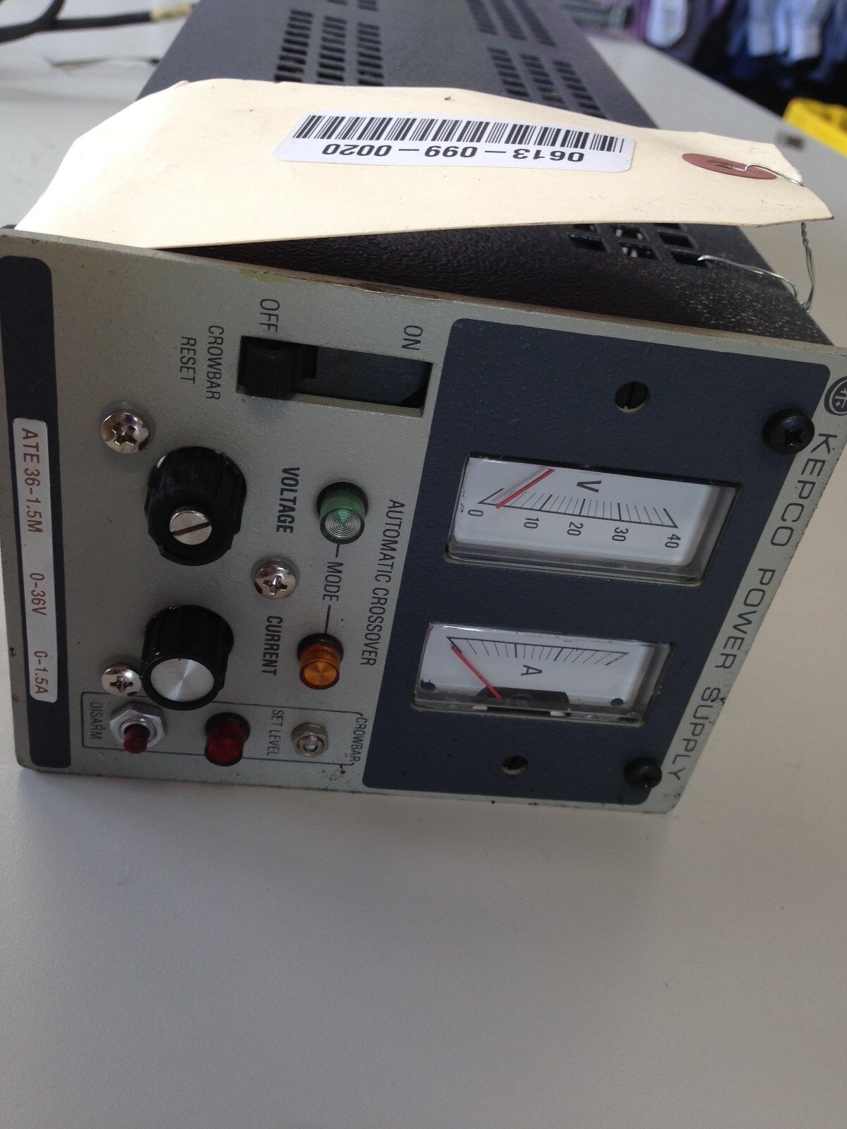 Kepco Ate36-1.5M 0-36V 1.5A Quarter-Rack Analog Controlled Power Supply,Pc-12,Tk