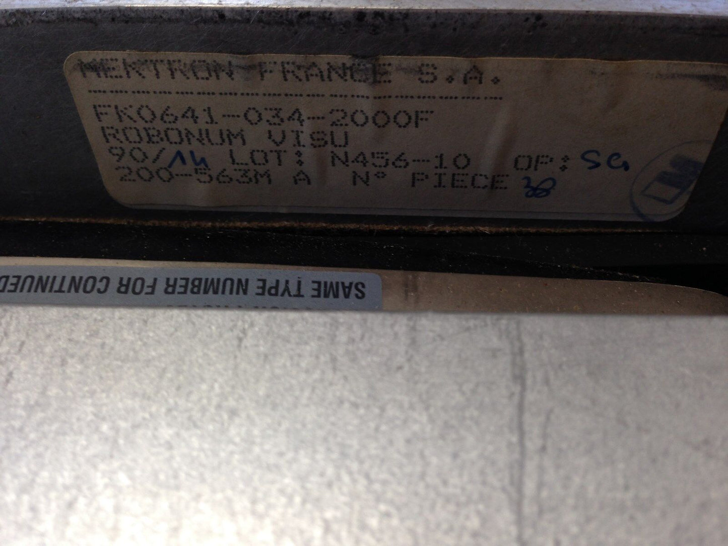 Num Fk6410342000f,Robonum 800,200581,Fs-201046-A,Interface Panel,0216 900 012,Ed
