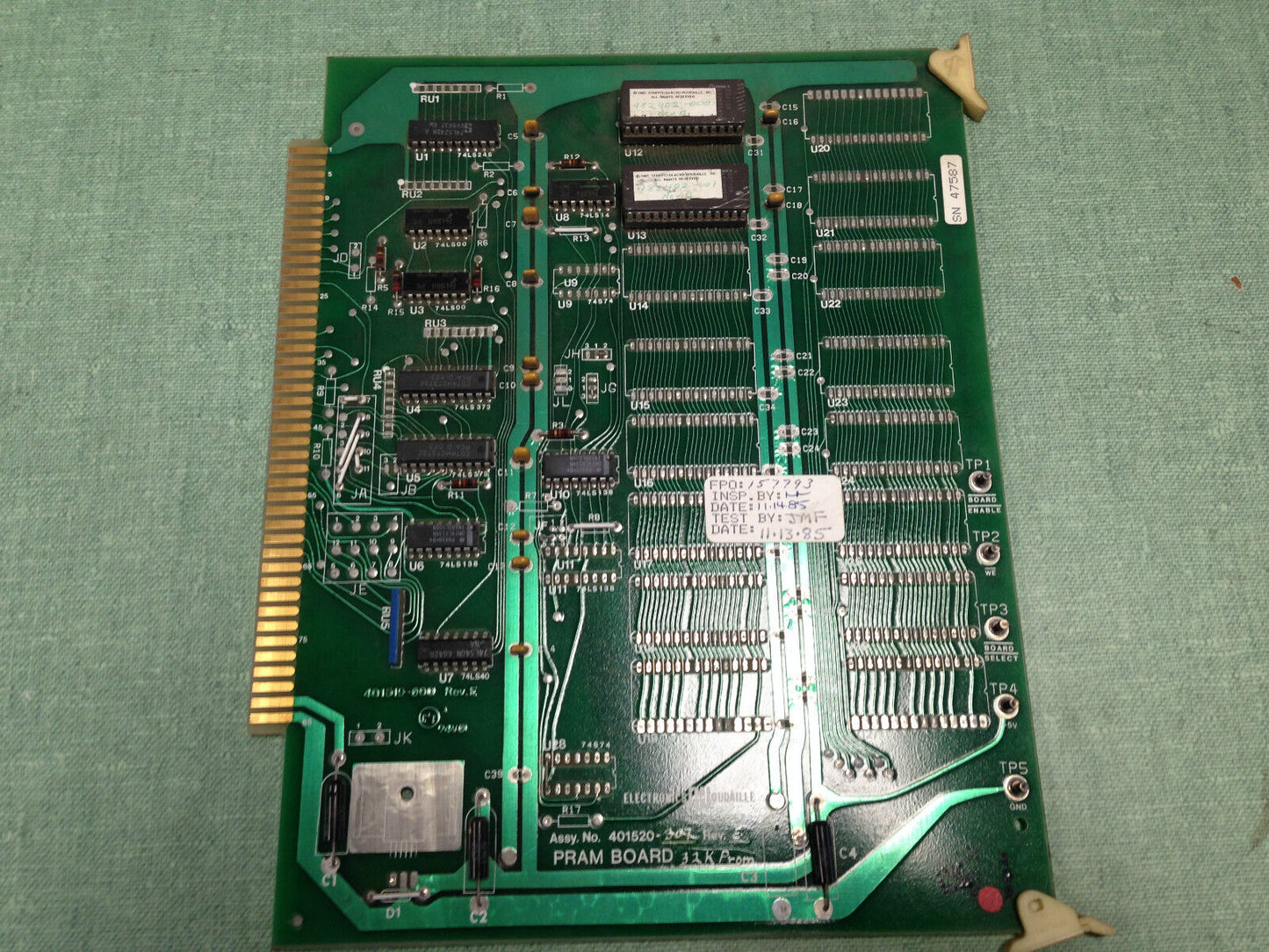 Houdaille 401520-307 Rev E Pram Board Pcb,401519-000 Strippit Turret Press,Fl