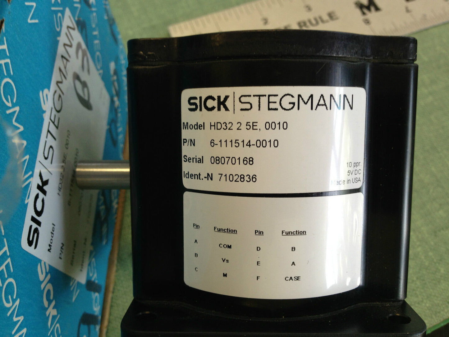 New Sick Stegmann Hd32-2-5E-0010 Rotary Encoder, 3/8" Shaft 6-111514-0010,Tc