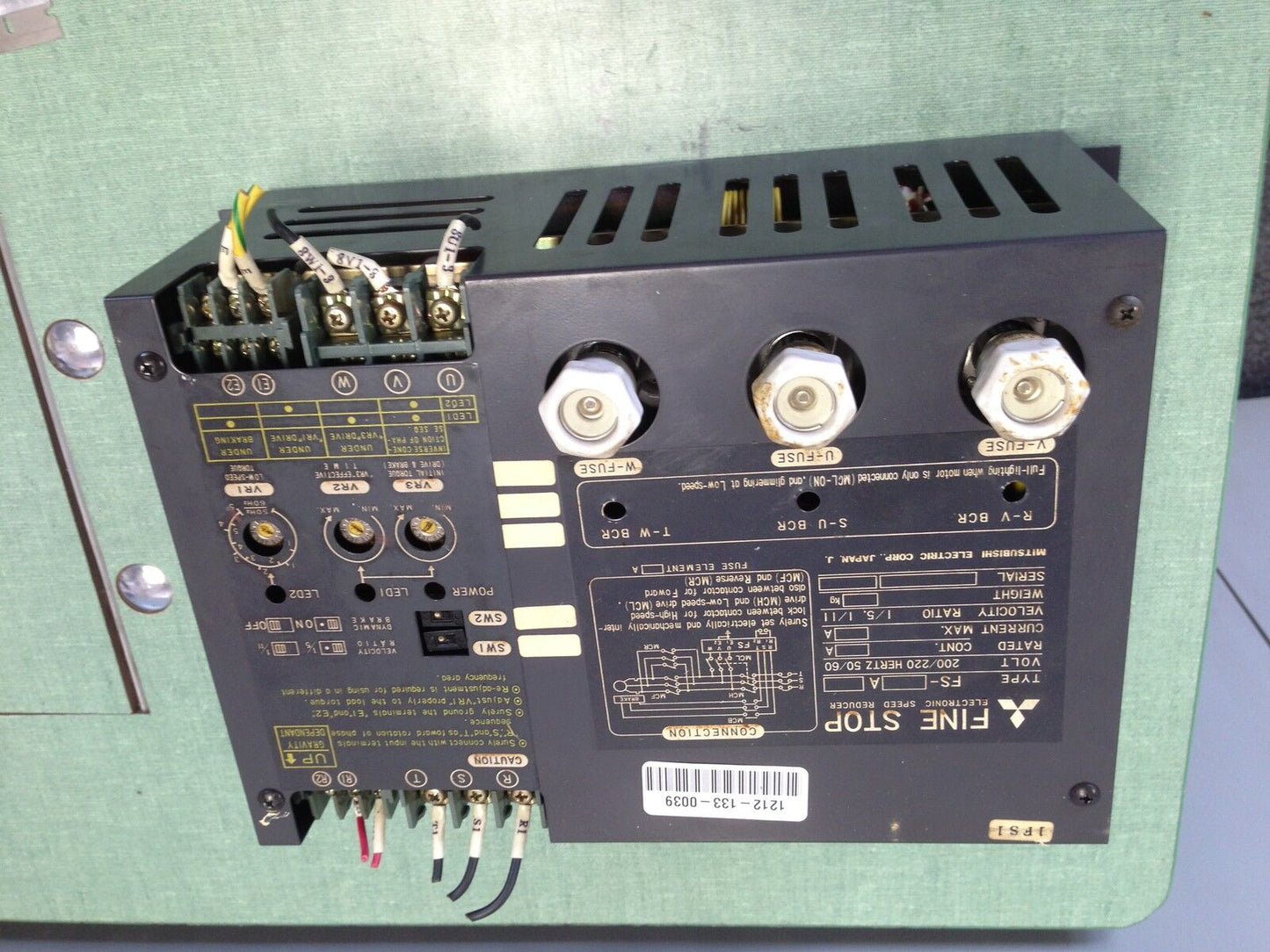 Reliance Electric Fs-A Electronic Speed Reducer,200/220 V,Fine Stop Fs A,Ha,Ev