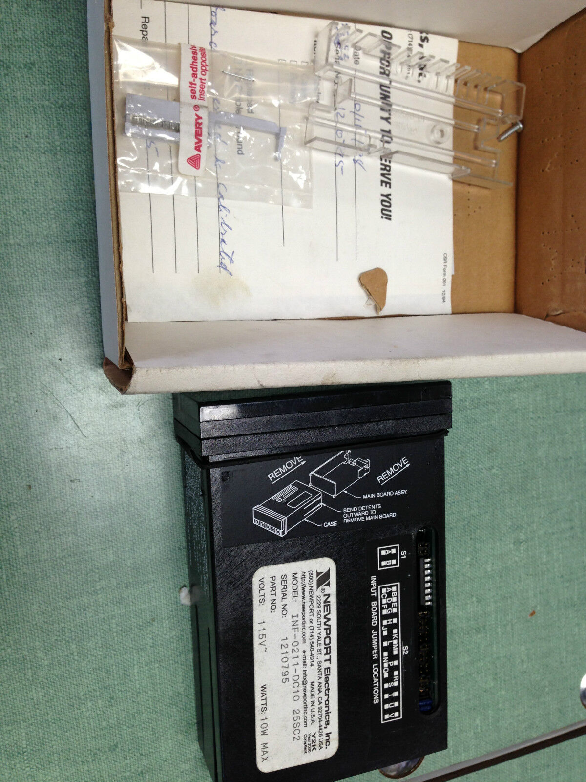 Newport Inf-0211-Dc10 25Sc2 Digital Panel Meter, 115 Vac, 10 Watts,To