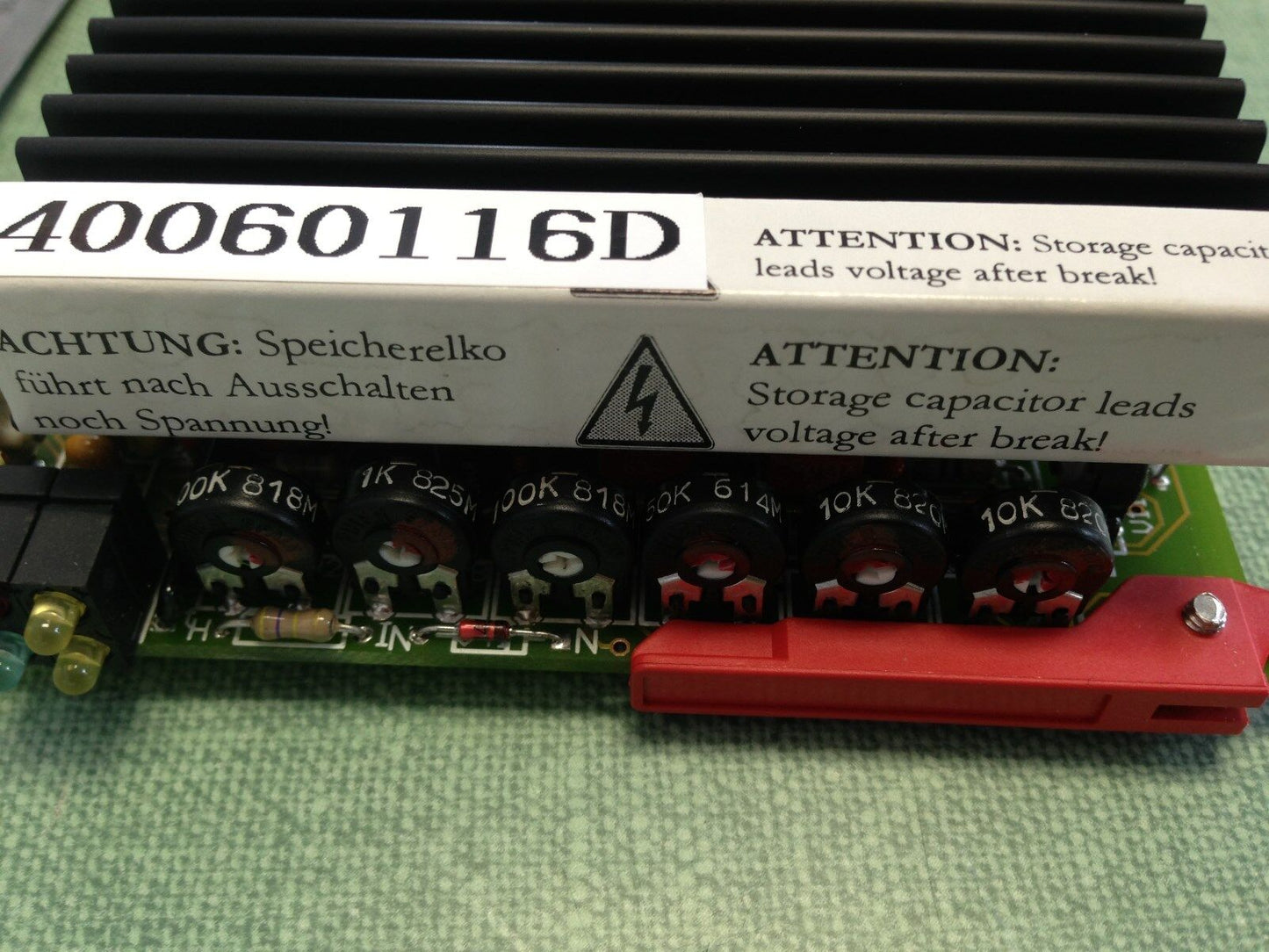 New Seidenader 40060116D Main Motor Drive Board, Style #531, Pcb Card ,Ag