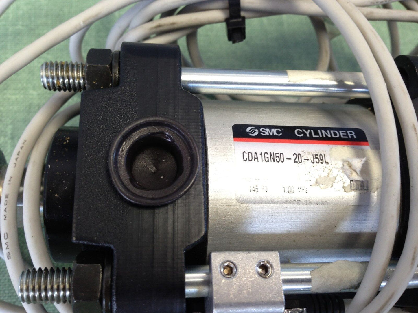 Smc Cda1gn50 20 J59l Mounted Pneumatic Cylinder,145 Psi,3/8" Npt 39-878-0991,Ay