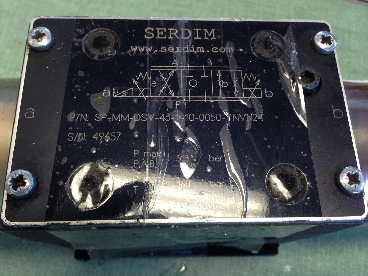New Serdim Sp-Mm-Dsv-43-1-10-0050-Ynvn24 Hydraulic Solenoid Valve,12Vdc,2.4A,Ta