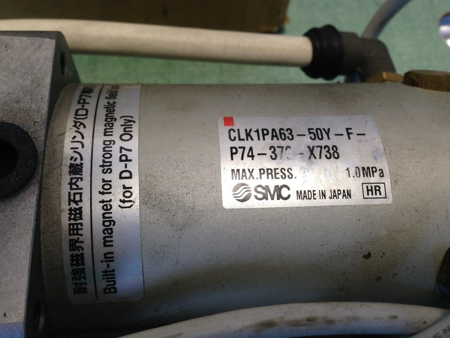 New Smc Clk1pa63-50Y-F-P74-376-X738 Pneumatic Cylinder/Clamp, Clk1pa63-50Y-F,Ta