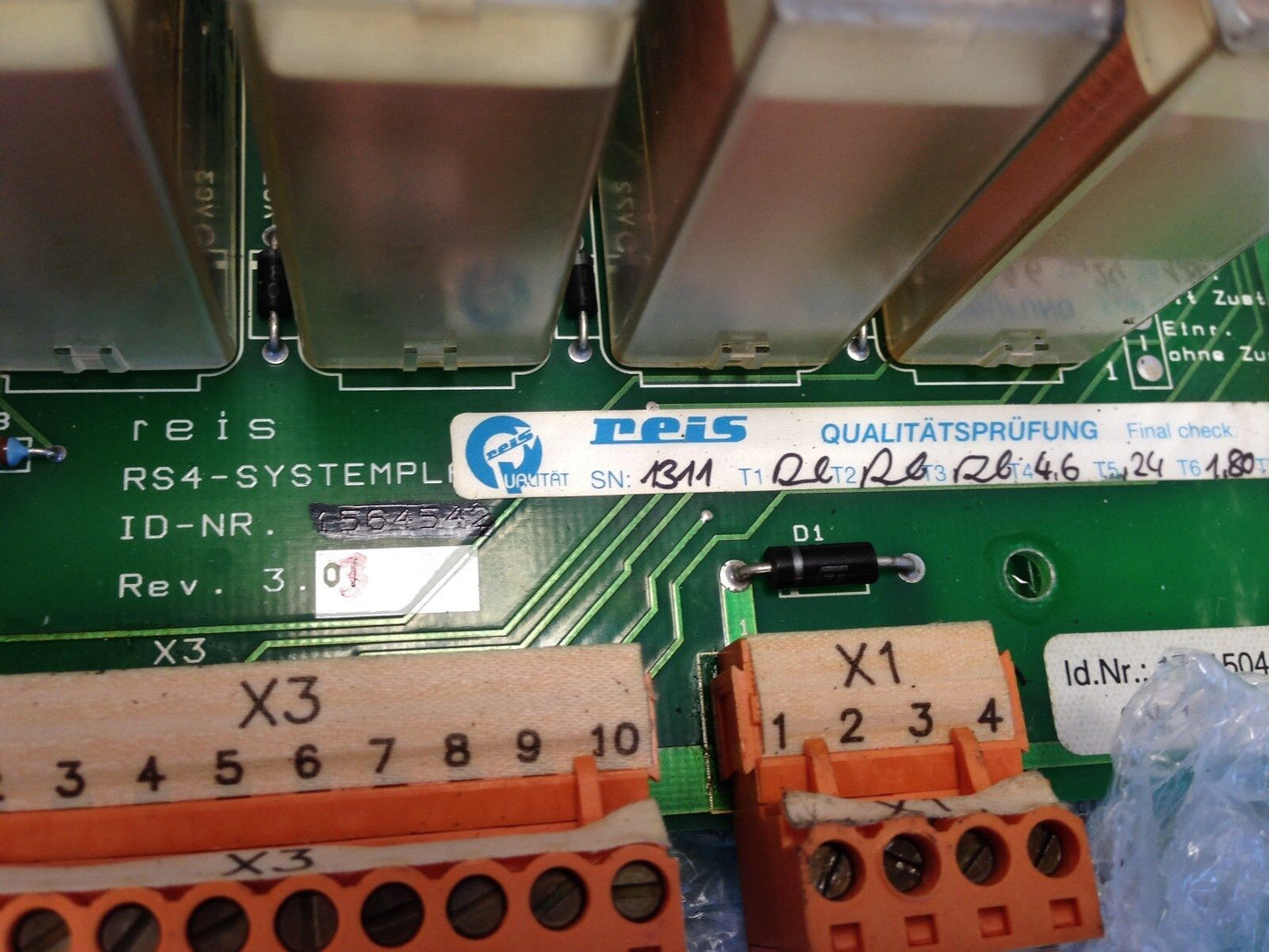 Reis Robotics 1741504 Rs4-Systempl Control Reis Rl26 Pick & Place Board,Ae