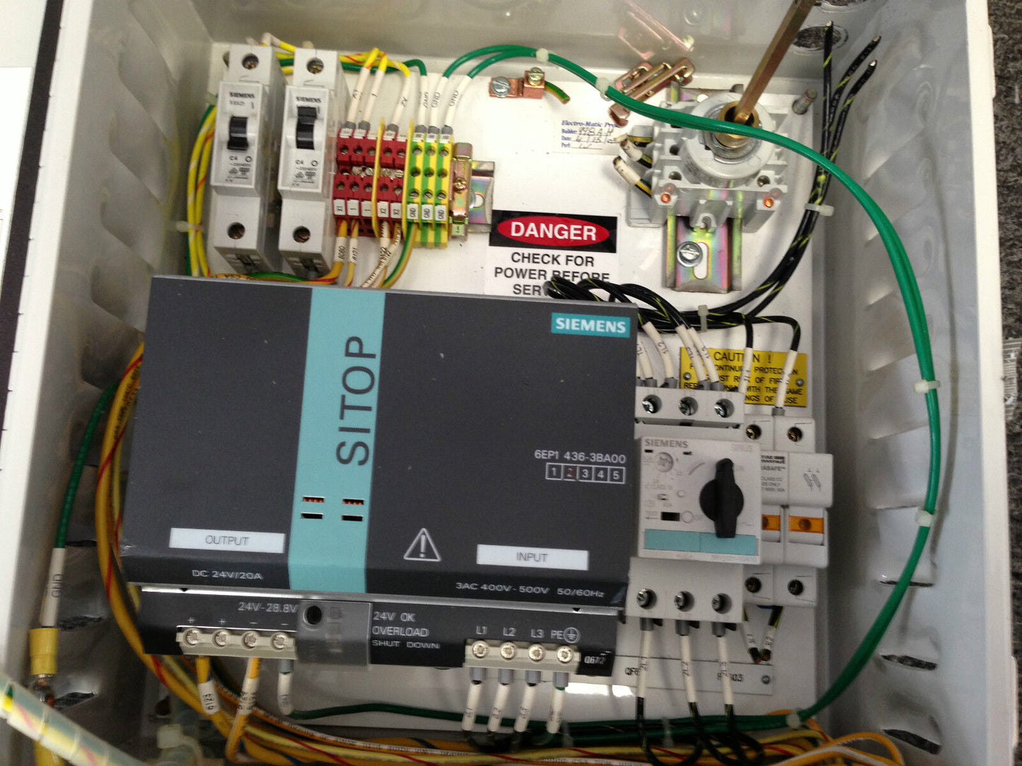 Electro-Matic Emld3m4g2ts1l4s6r Transformer Disconnect,Tb