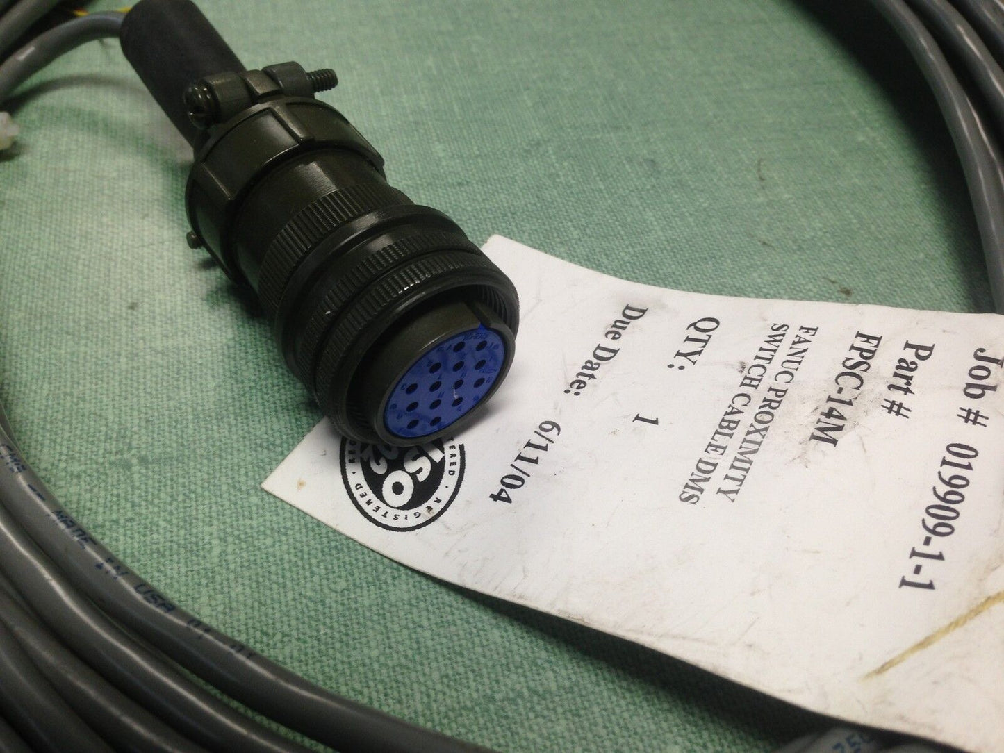New Robotic Machine Cable Assembly Cordset Hagemeyer Fpsc-14M,019909-1-1,Ew
