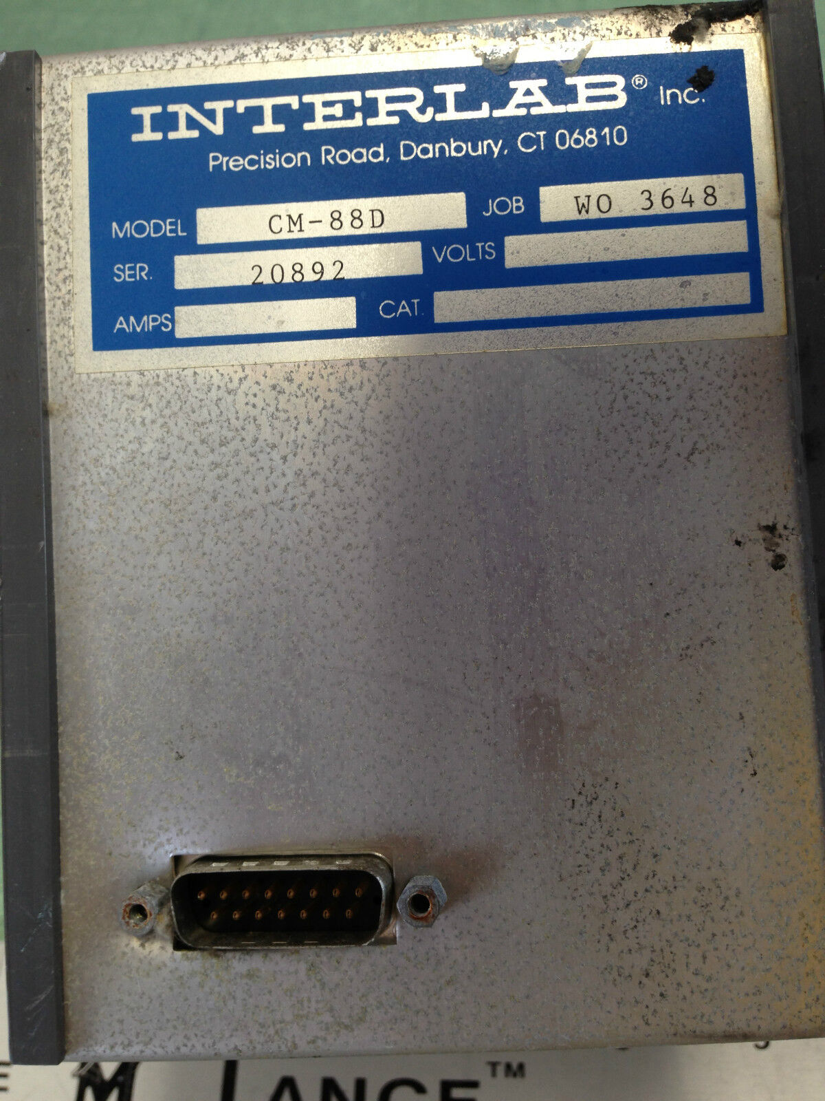 Interlab Cm-88 Robot Inhibit Emergency Off Cm-88D Wo 3648,Tn
