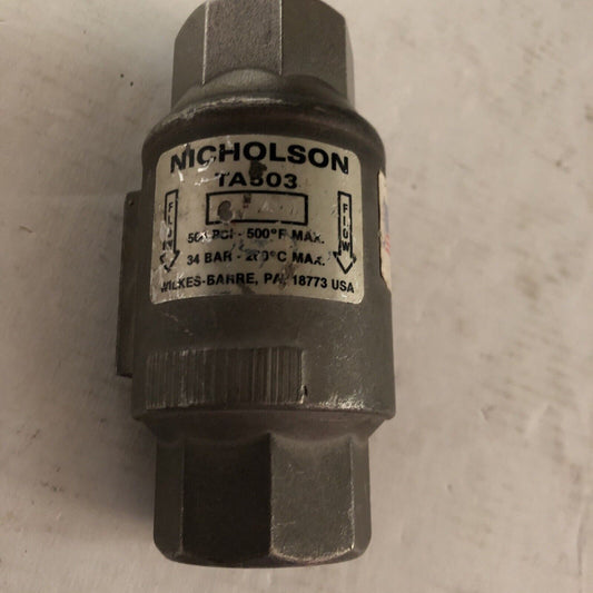New 3/4" Npt Nicholson Ta503,Spence Ta 503 Thermo Dynamic Steam Trap 600,Al,Cu
