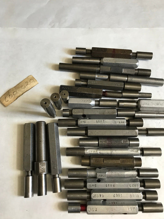 Lot The Pipe Machinery Go No Go Plug Gage .614,.616,.607,.608,.605,.600,.620,E