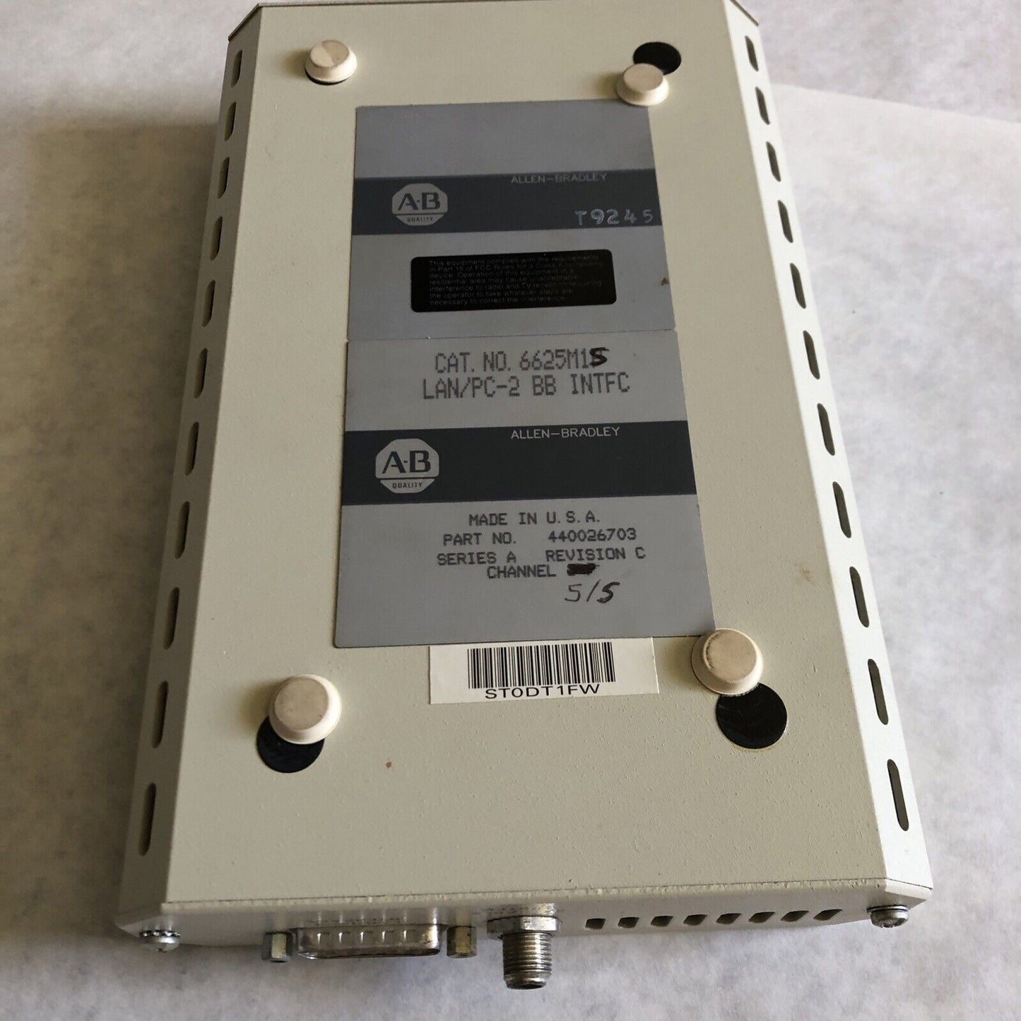 Allen Bradley 6625M1s,Lan/Pc-2 Bb Intfc 6625M1r,Band Interface,440026904,Cf