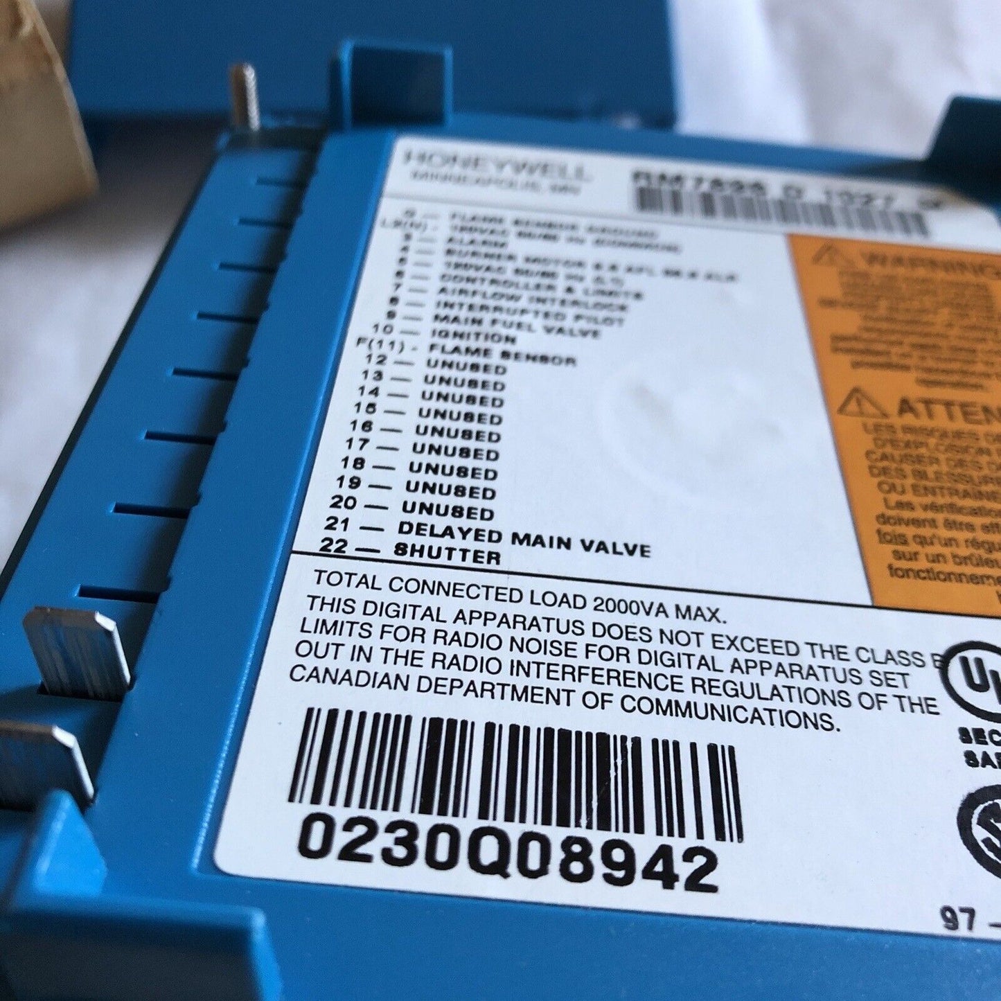 New Honeywell Rm7896 D 1027, Rm7896d1027 Burner Control,Ec