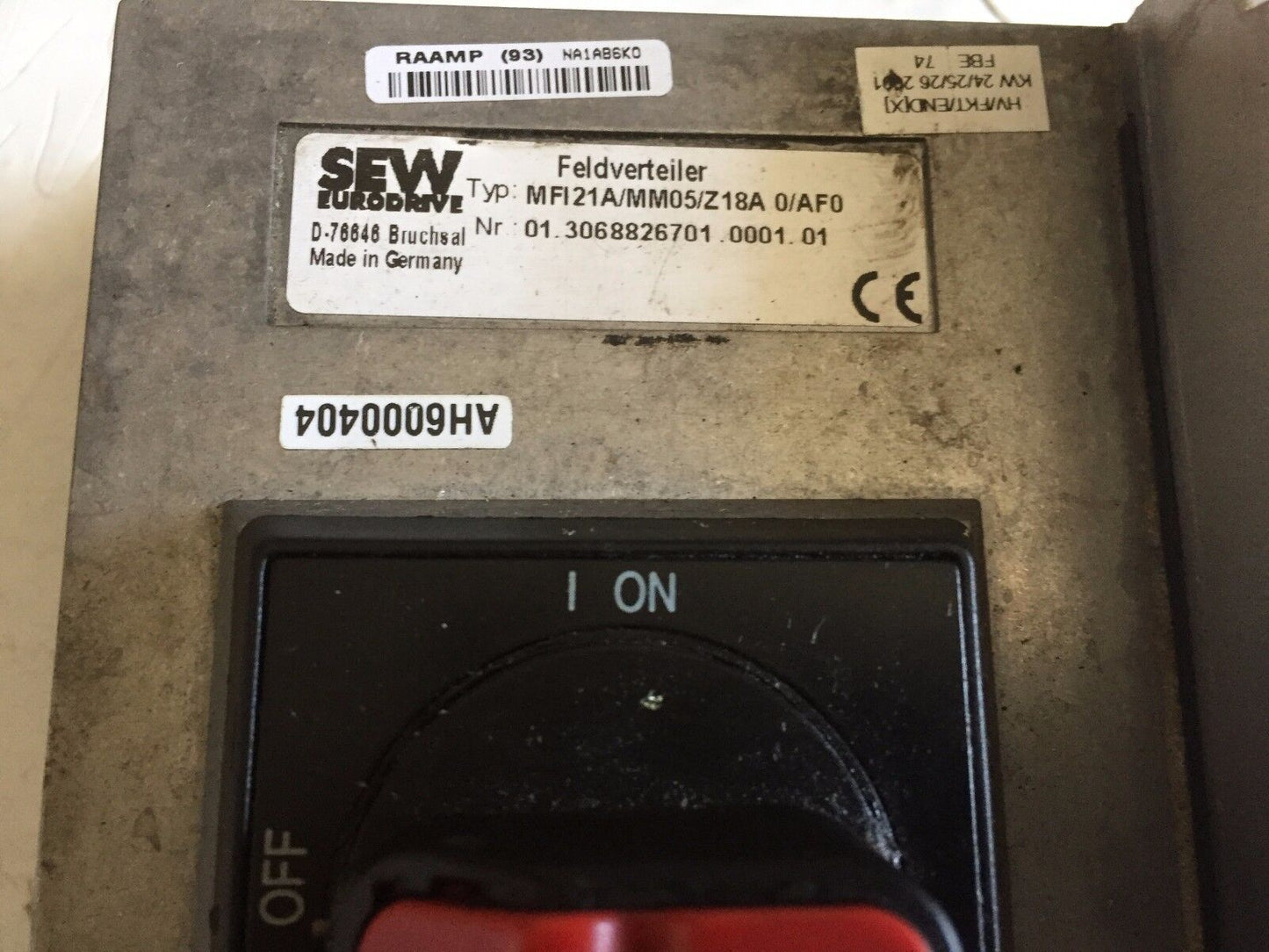 Sew Eurodrive Mfi21a/Mm05/Z18a 0/Af0 Feldverteiler Mfi21a Movimot Inverter,Bj