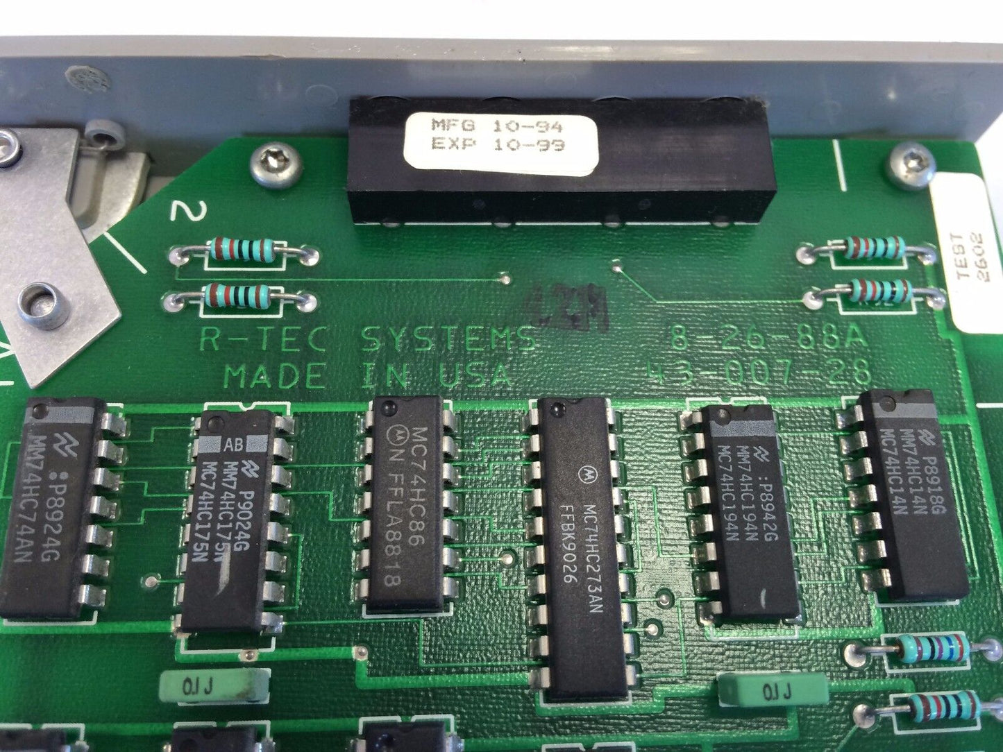 R-Tec Lsu Rn8 A Cp,43-007-28,8-26-88A,R-Tec Lsu Rn8a Cp,R-Tec Systems,Cg