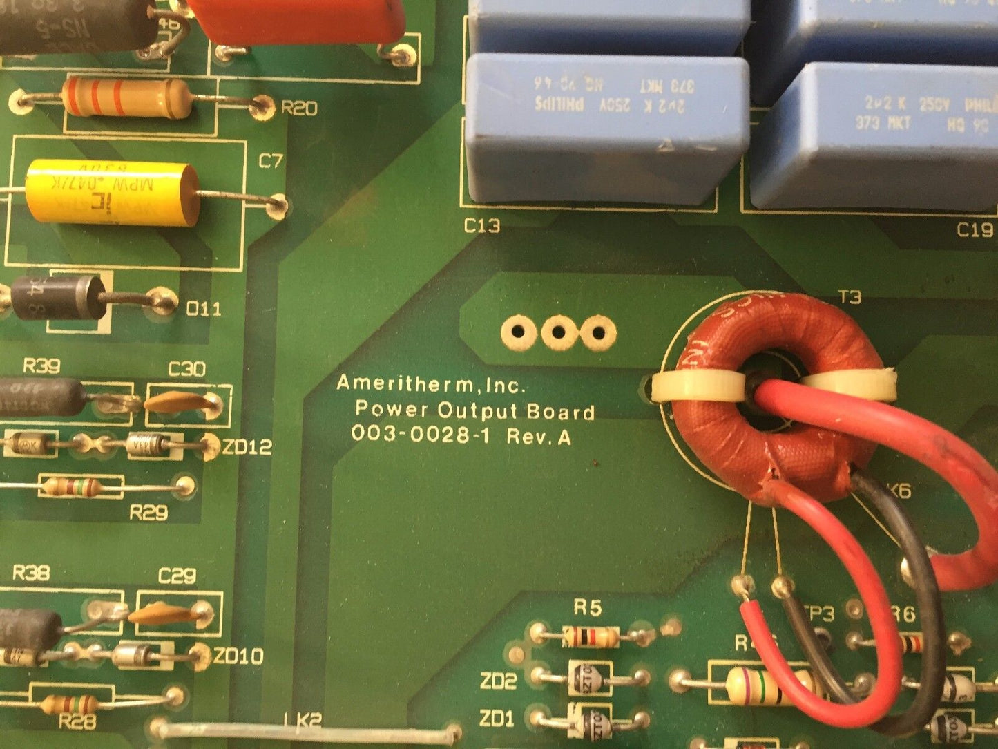 Ameritherm 003-0028-1 Rev.A Power Output Board 00300281,Bz