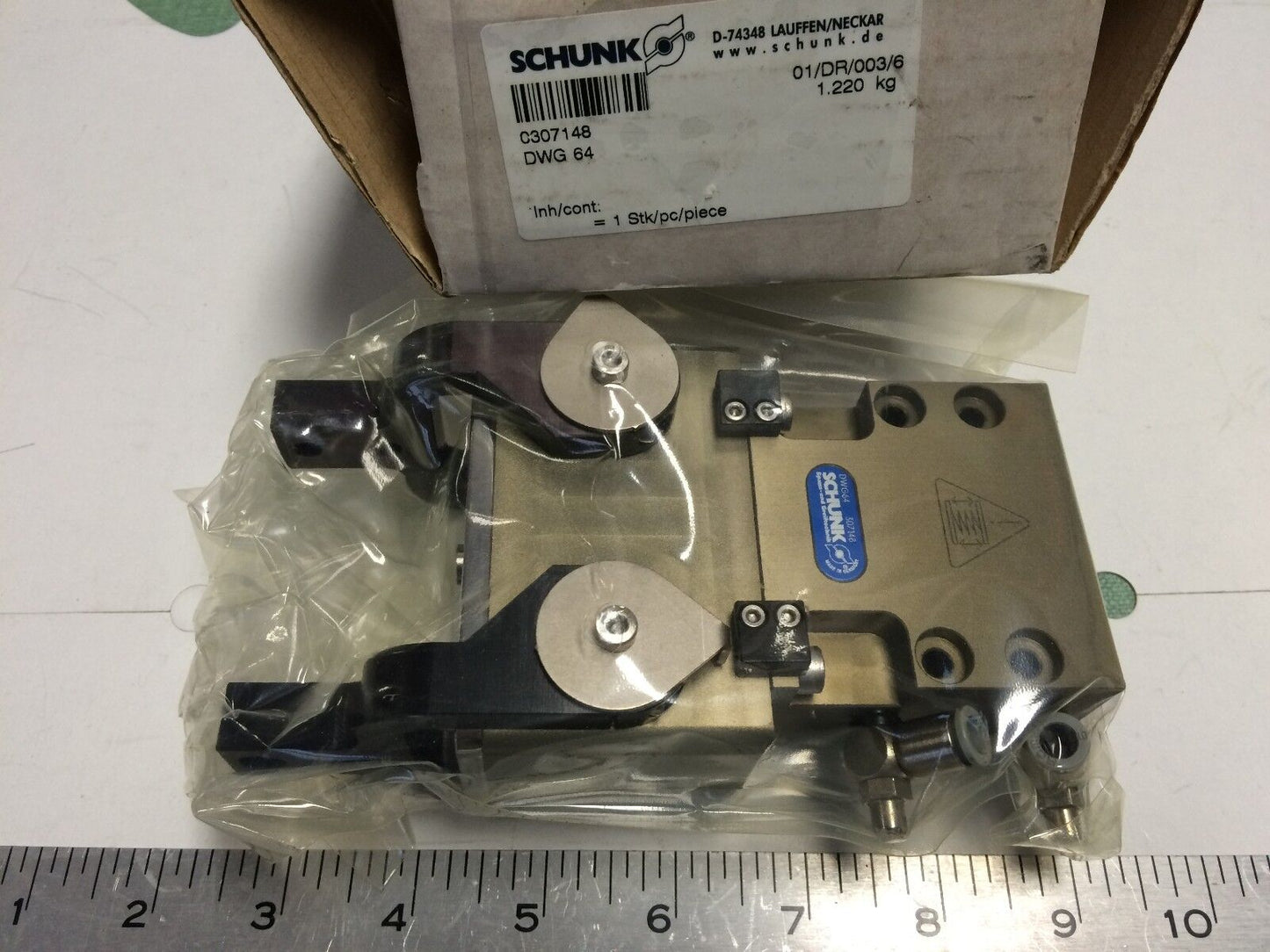 New Schunk 0307148 Dwg 64 Two-Finger Parallel Pneumatic Gripper Dwg64 307148,Ak