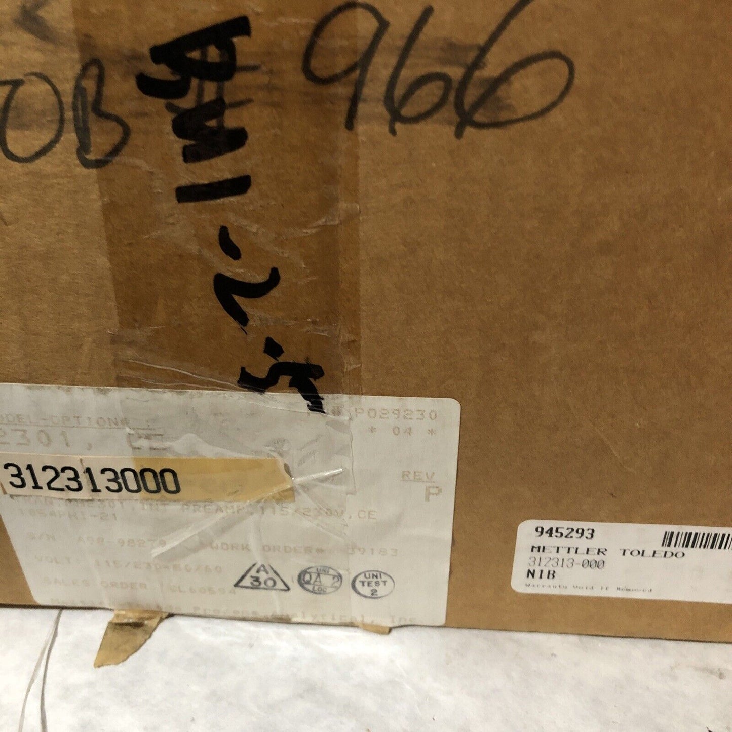 Mettler Toledo 312313000,2300,2301,Ce Transmitter 2301A Ph 120V 312313-000,Bx