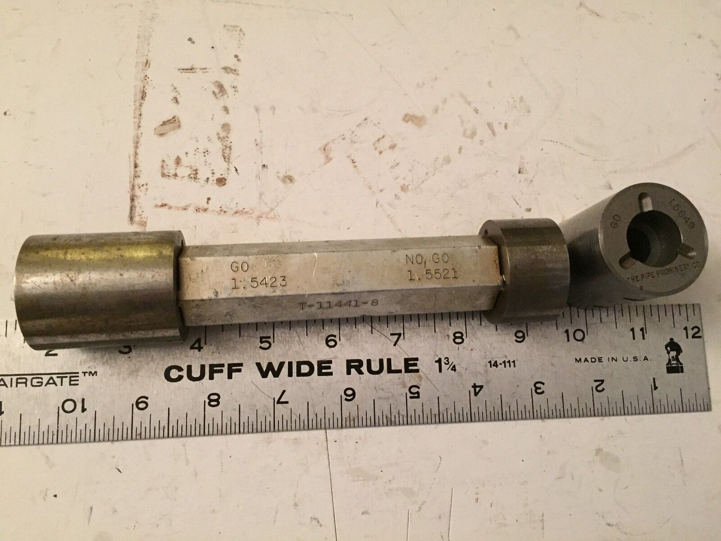Used Go No Go Gage, Go Gauge,1.5423, 1.5521, 1.5649 The Pipe Machinery ,Am