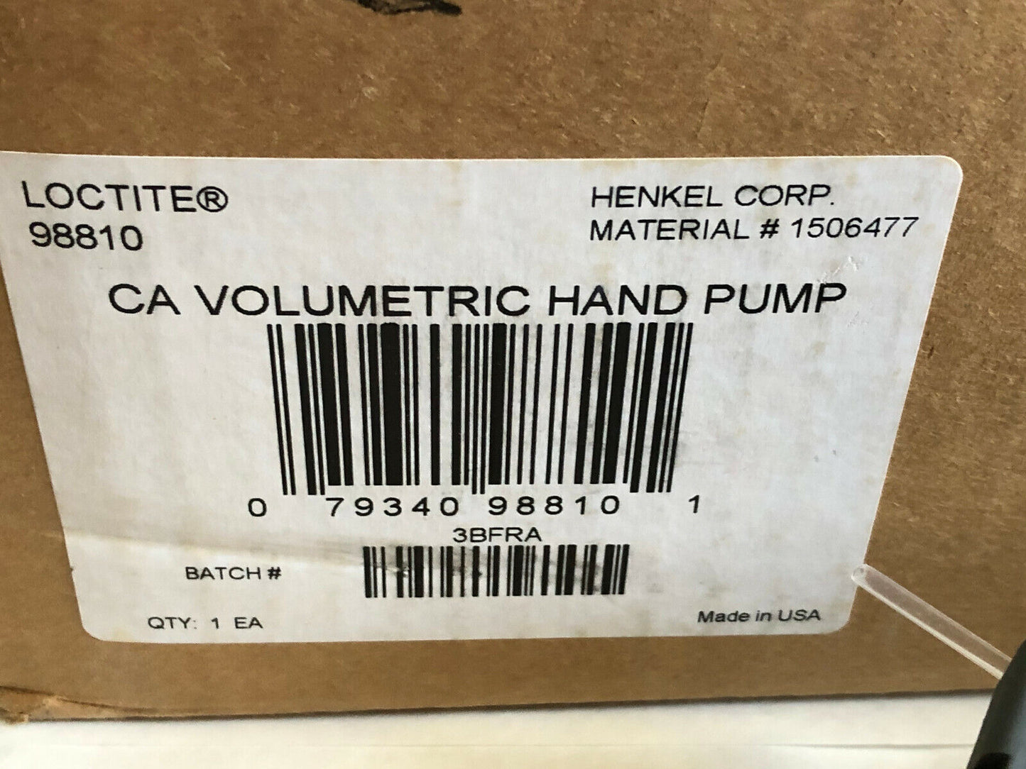 New Loctite 98810 Volumetric Hand Pump,7018345,68,8902642, ,7018272,Cf