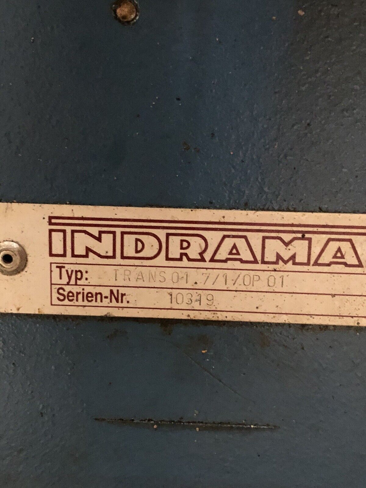 Indramat Trans-01.7/1/0P 01  Trans Servo Axis Position Controller,Dd