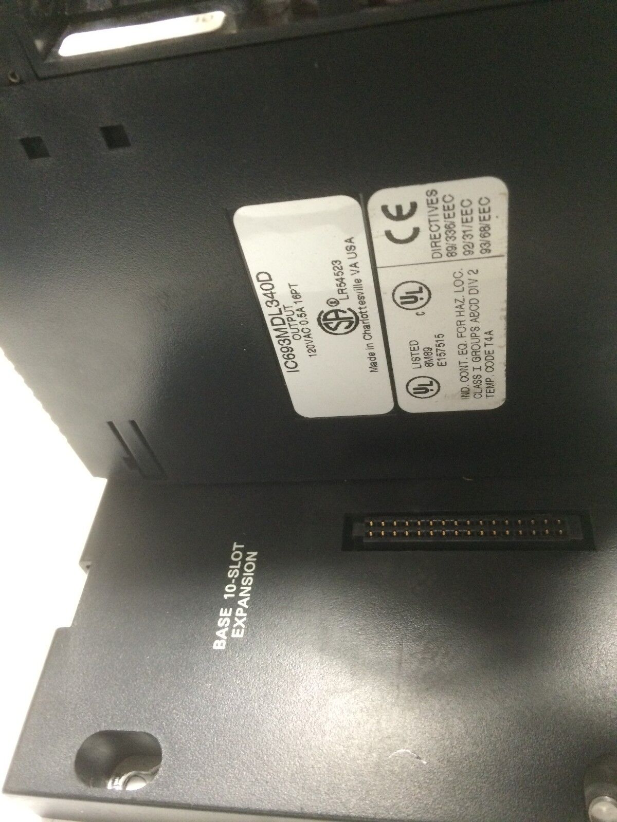 Ge Fanuc Ic693ch5392f,Ic693chs392f,Ic693alg220d,Ic693mdl340d,Two Ic693mdl240d,Bv