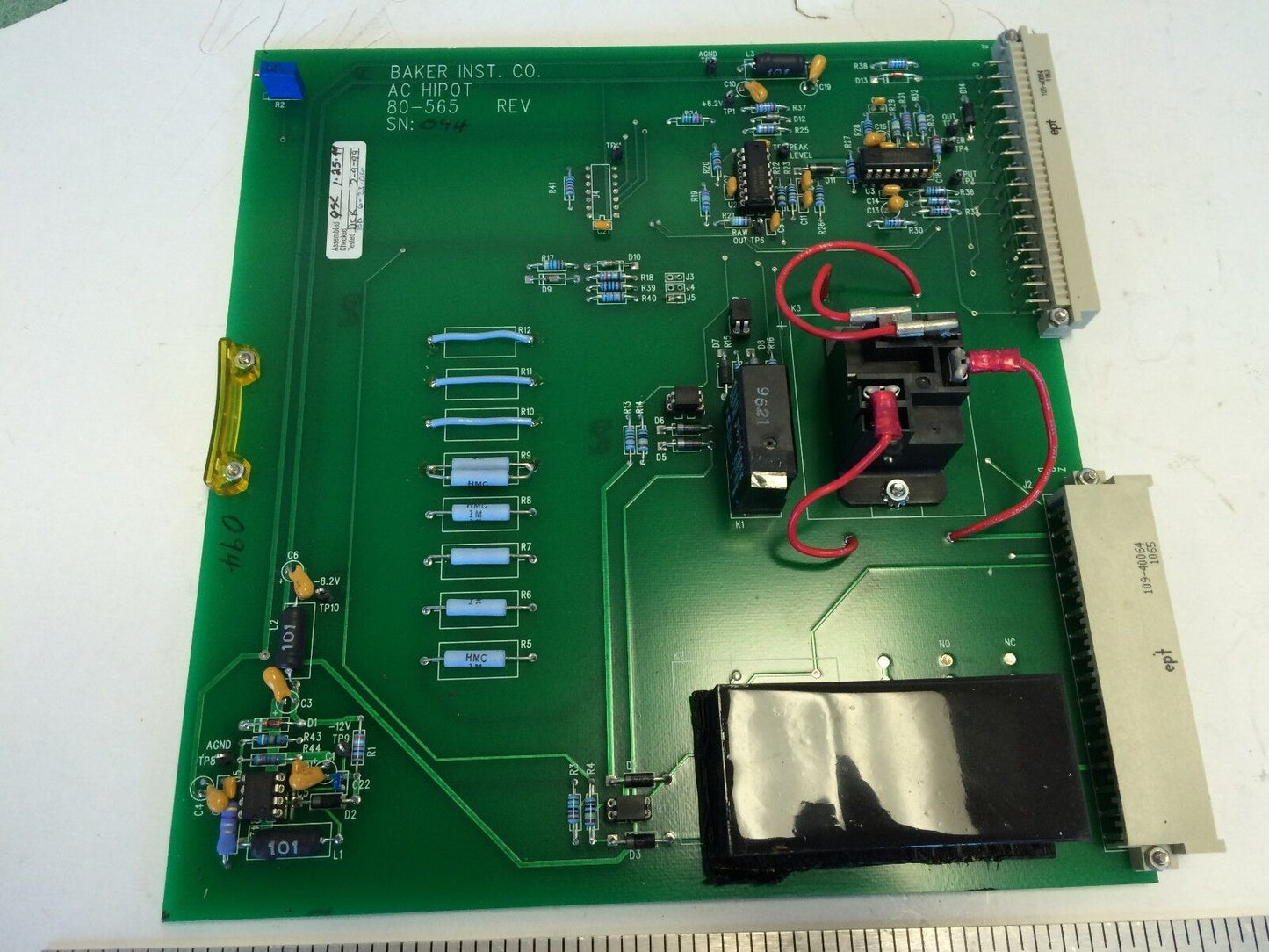 Baker Instrument 80-565 Rev Ac Hipot Pcb Board,(Excellent Condition),By