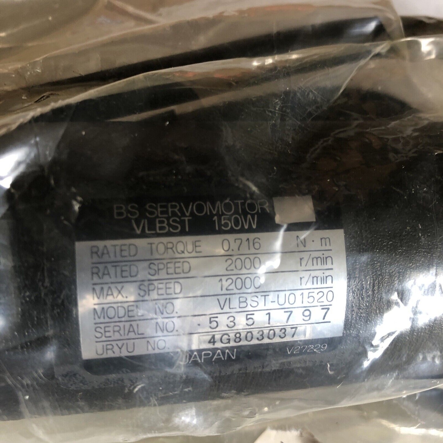 Uryu Unr-F050-630N,Tm-085,Vlbst-U01520 Nut Runner,Cal850,Bs Vlbst Servo Motor,Td
