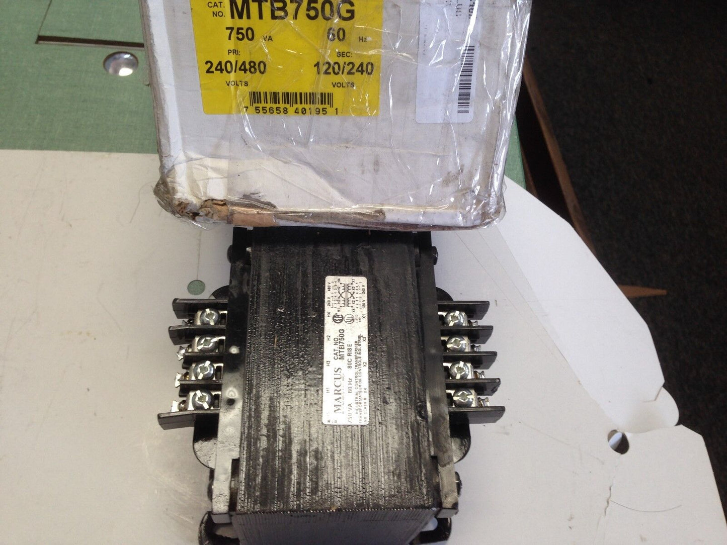 New Marcus Mtb750g  Transformer 750Va Pri 240/480V Sec 120/240,Tg