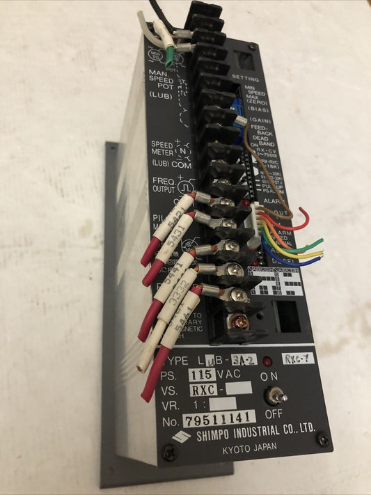 Shimpo Lub-3A2-Rxc7 Industrial Co Speed Control 115Vac Automatic,Cz